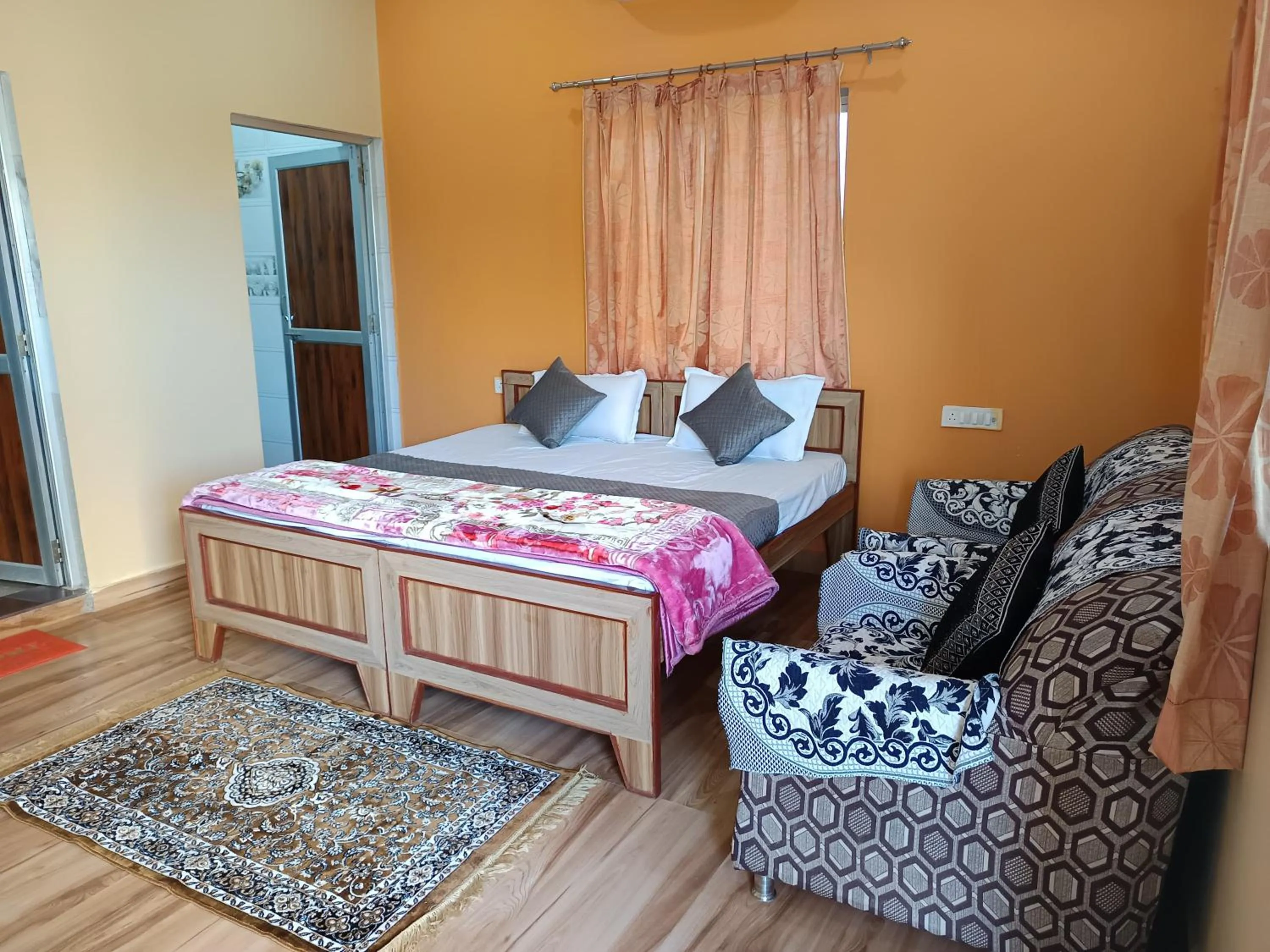 Bed in Yuvraj Nature Resort