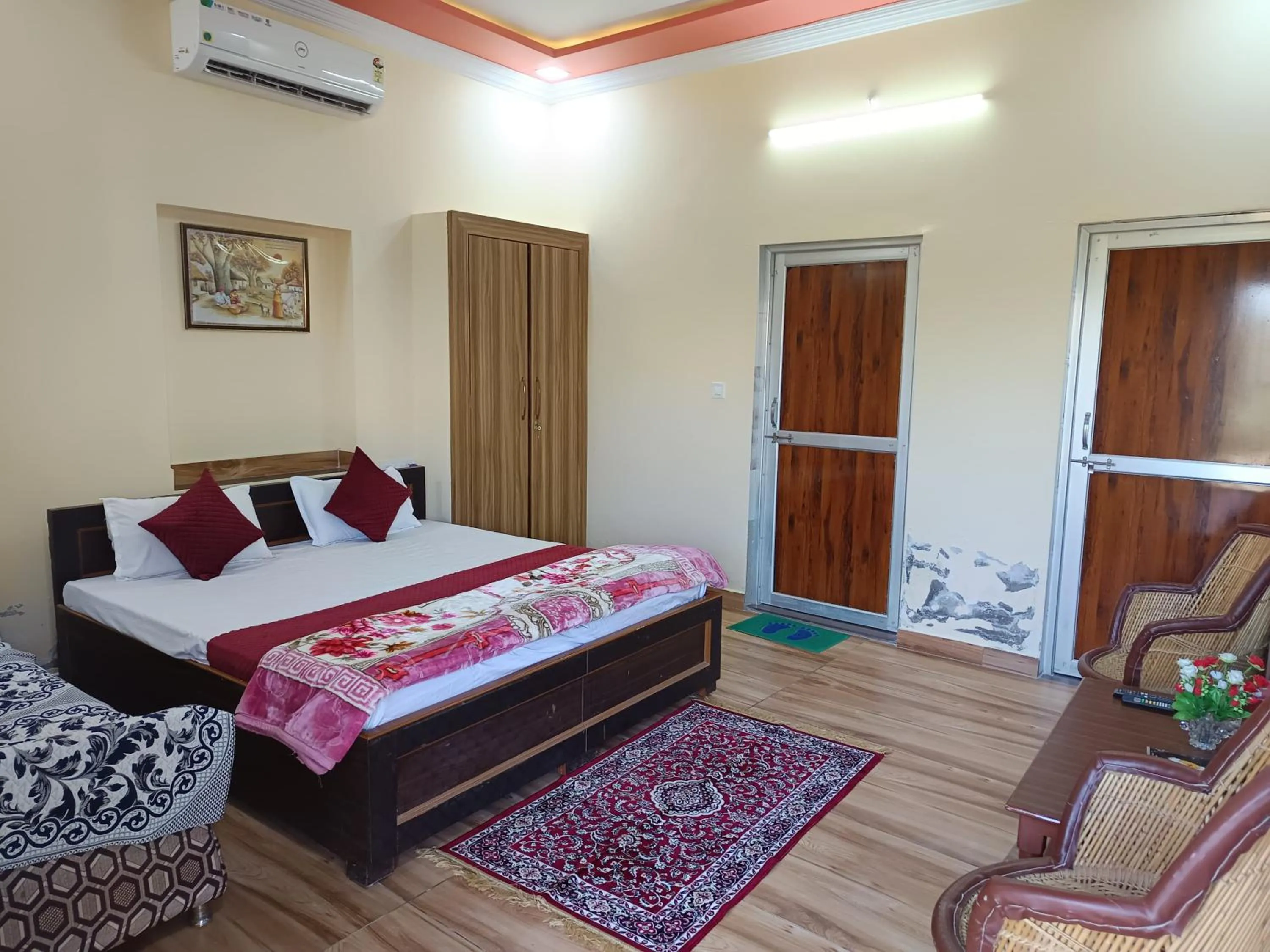 Bed in Yuvraj Nature Resort