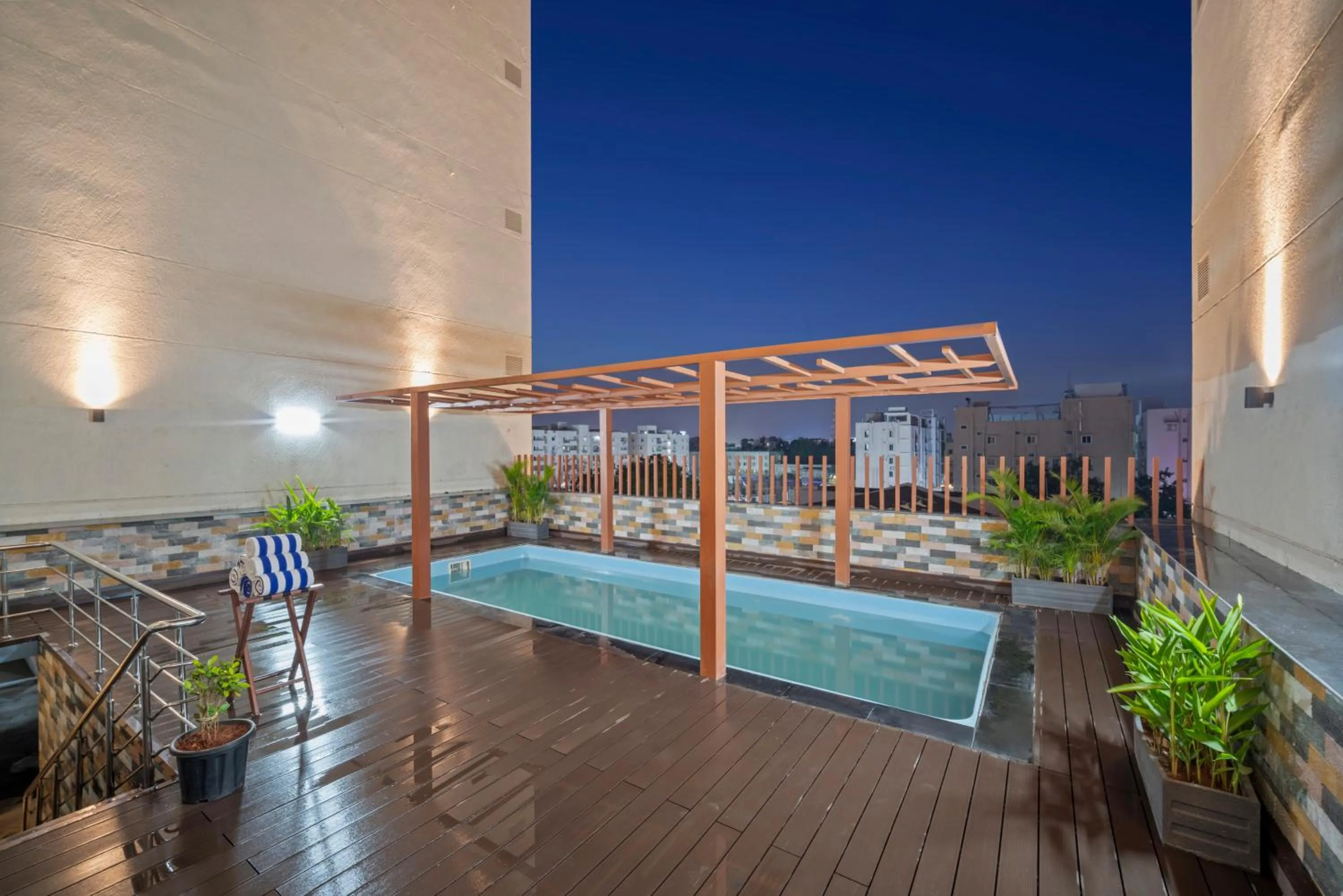 Swimming pool in Grand Vijayawada by GRT Hotels