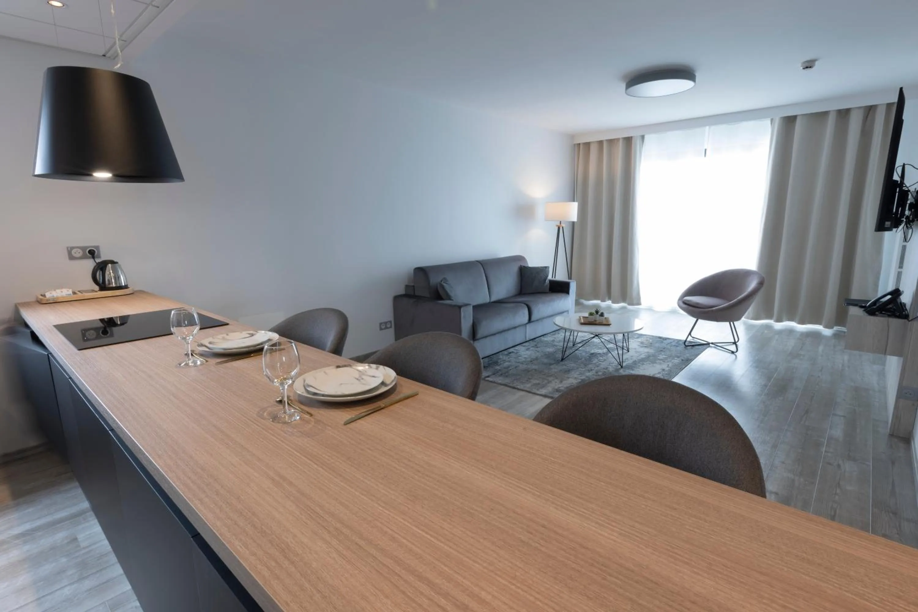 Living room in Les Terrasses du Port