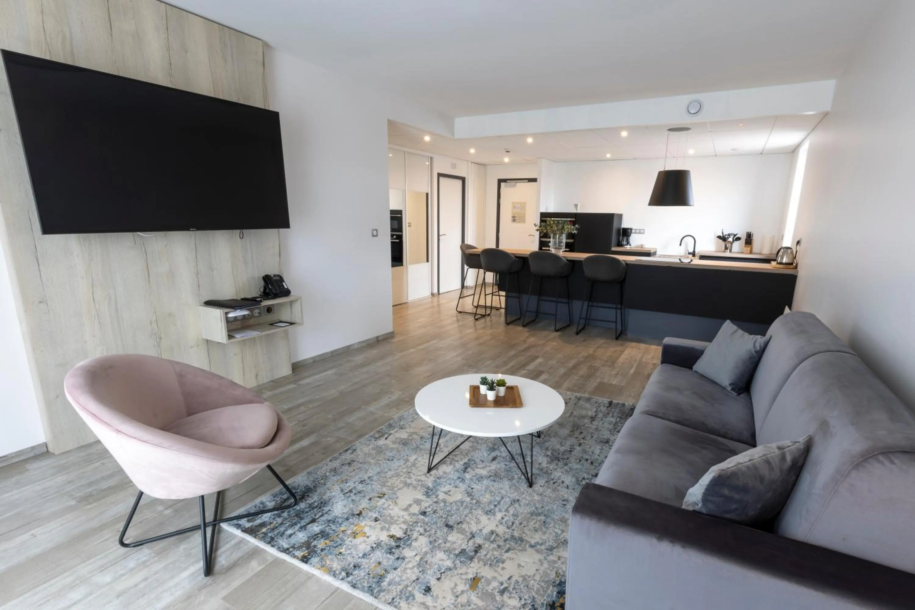 Living room in Les Terrasses du Port