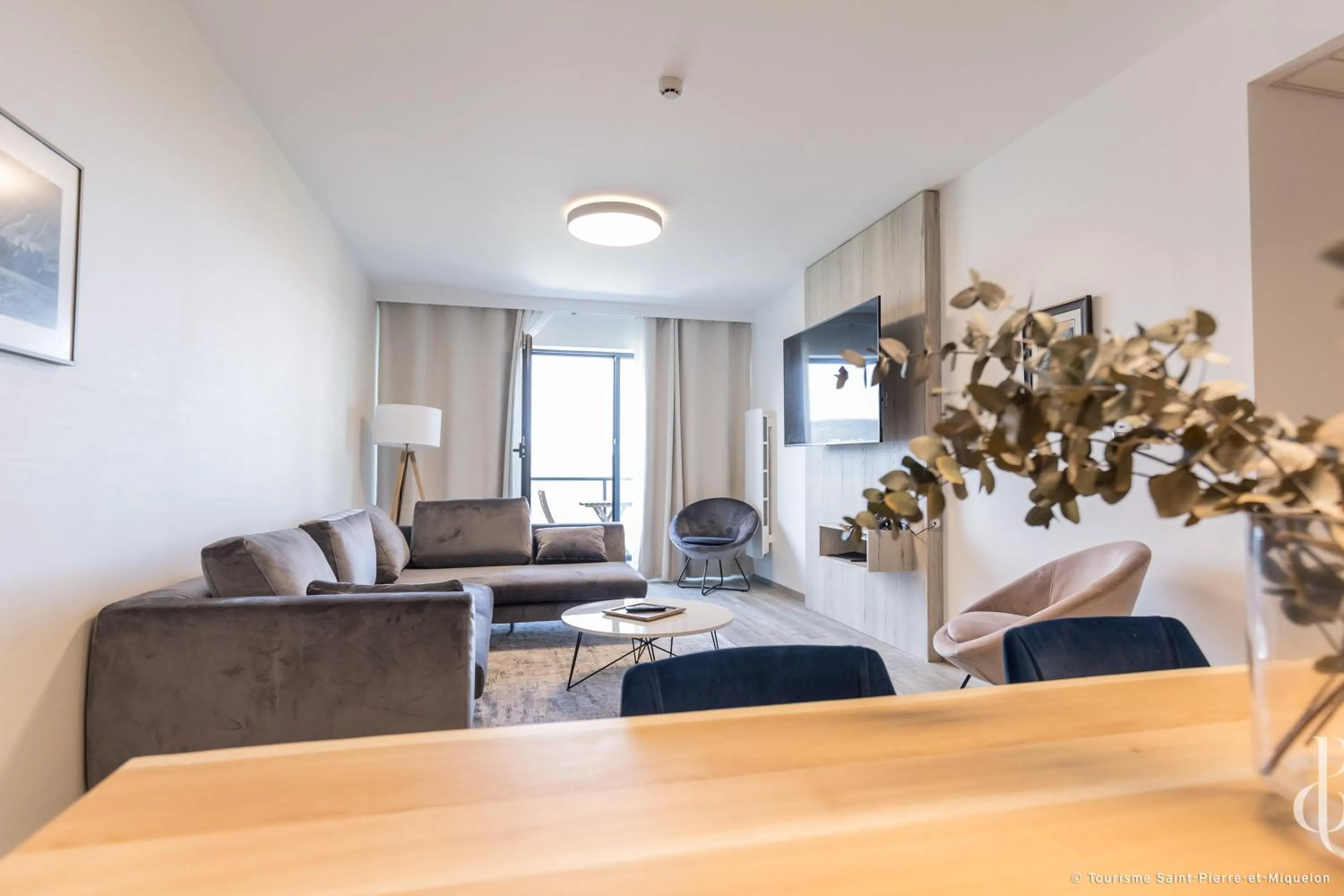 Living room in Les Terrasses du Port