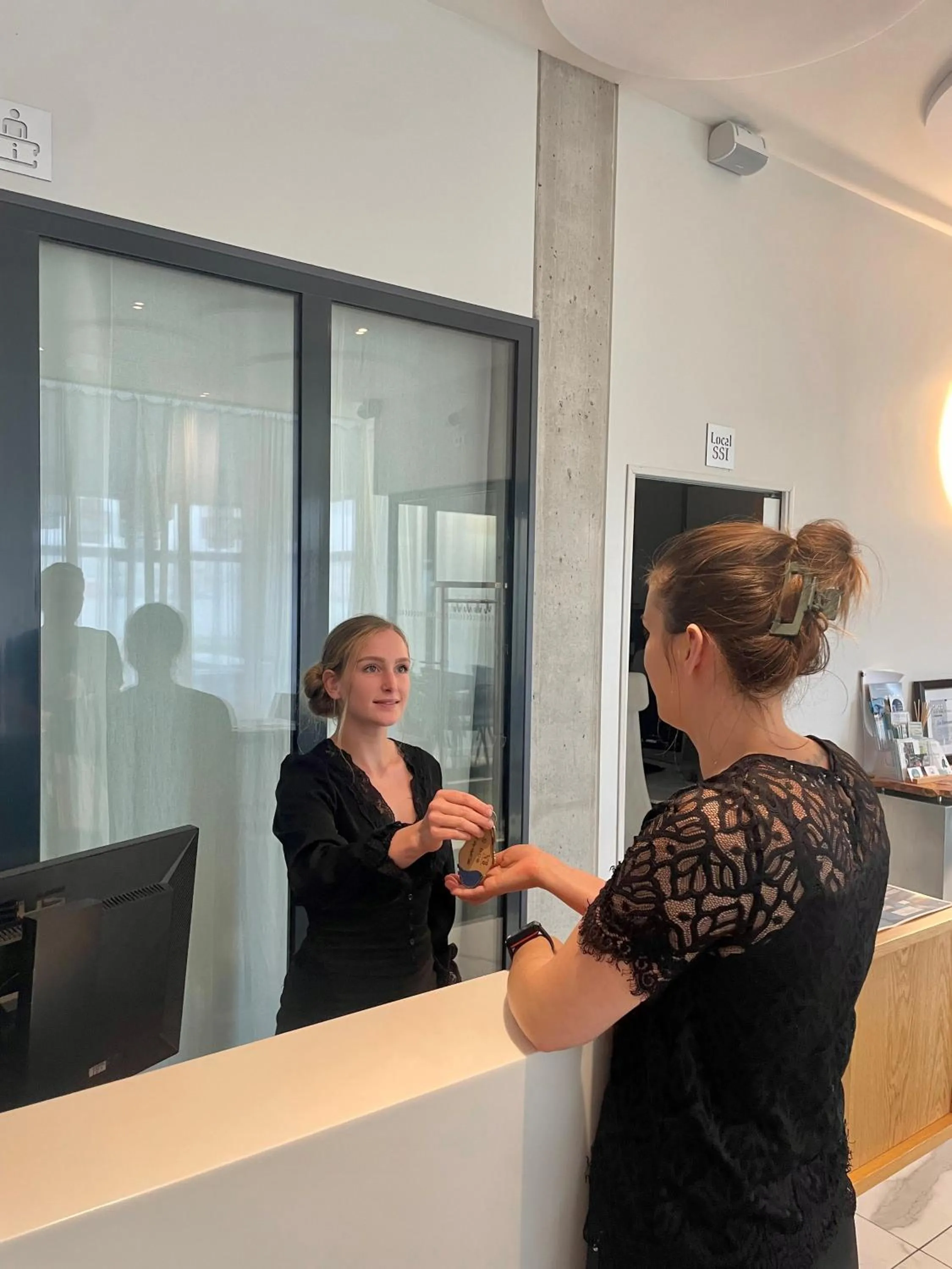 Lobby or reception in Les Terrasses du Port