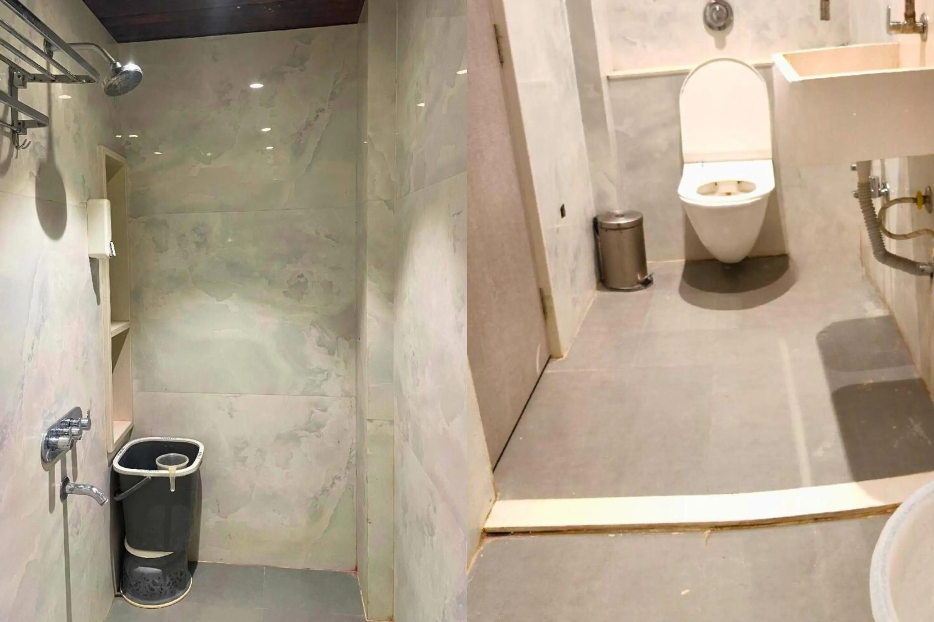 Shower in Hotel Shirdi Park Inn 80 Meters From Sai Samadhi Temple