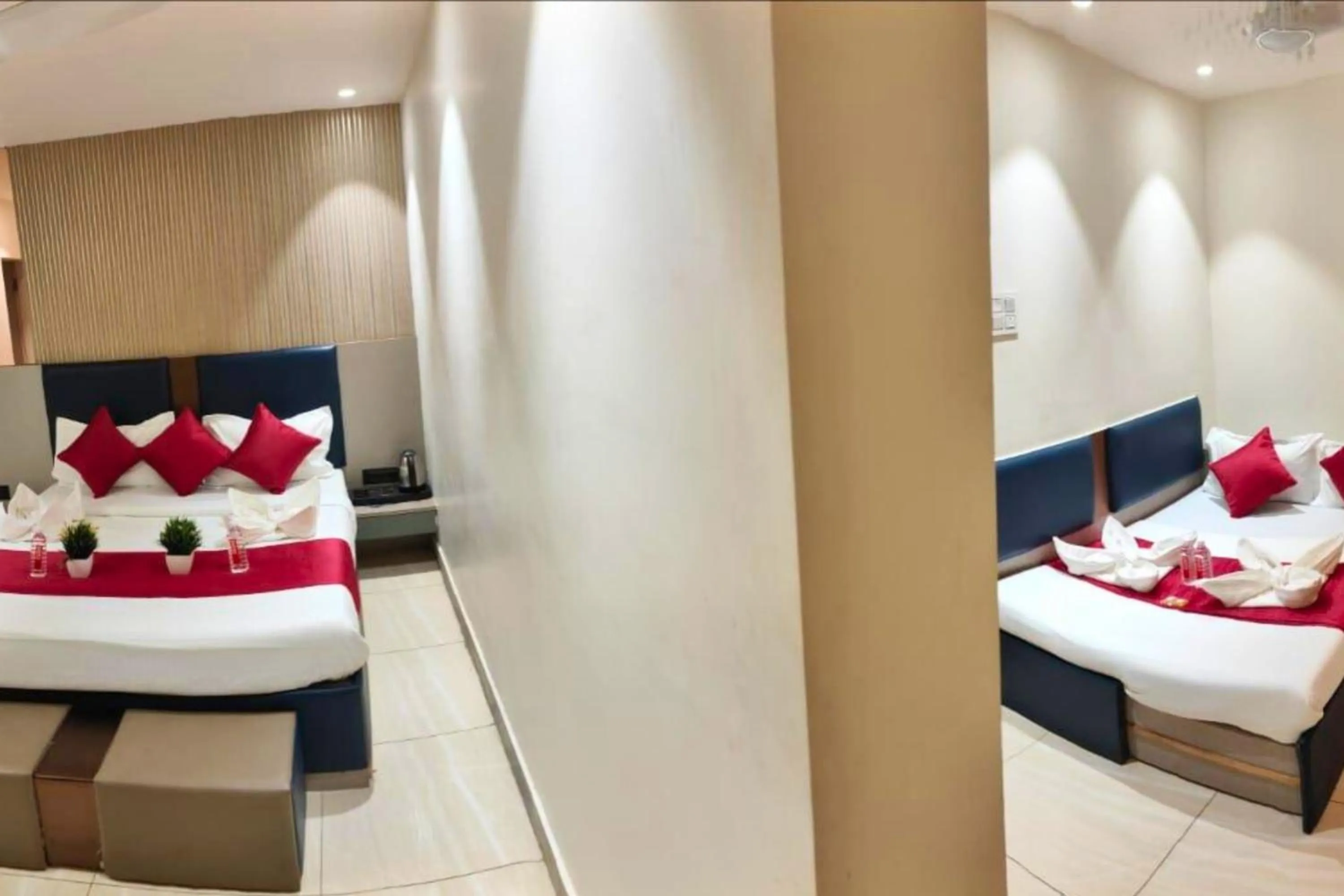 Photo of the whole room, Bed in Hotel Shirdi Park Inn 80 Meters From Sai Samadhi Temple