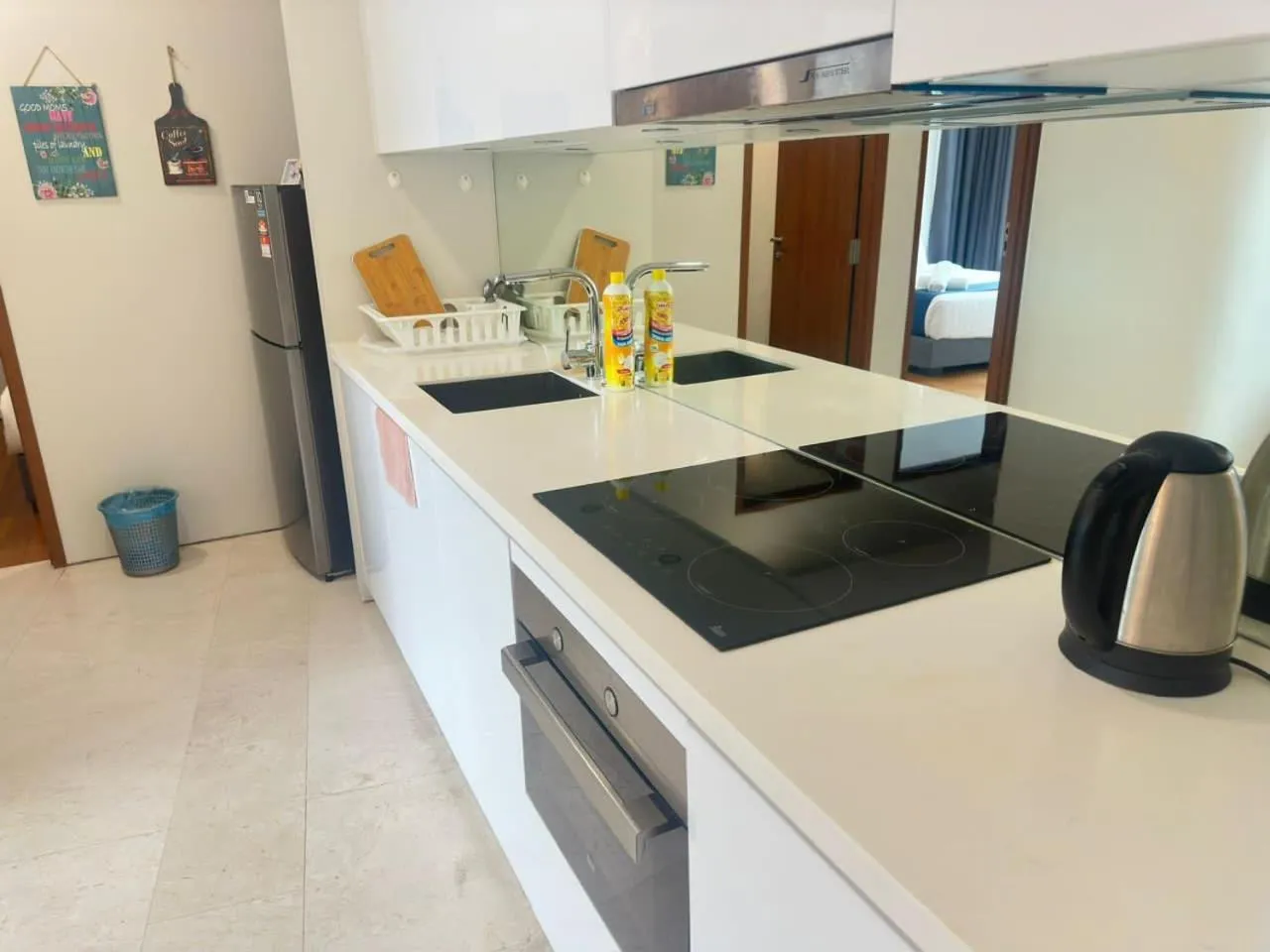 Kitchen or kitchenette in Sky Suites KL City Center