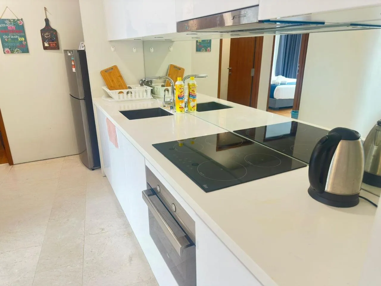 Kitchen or kitchenette in Sky Suites KL City Center