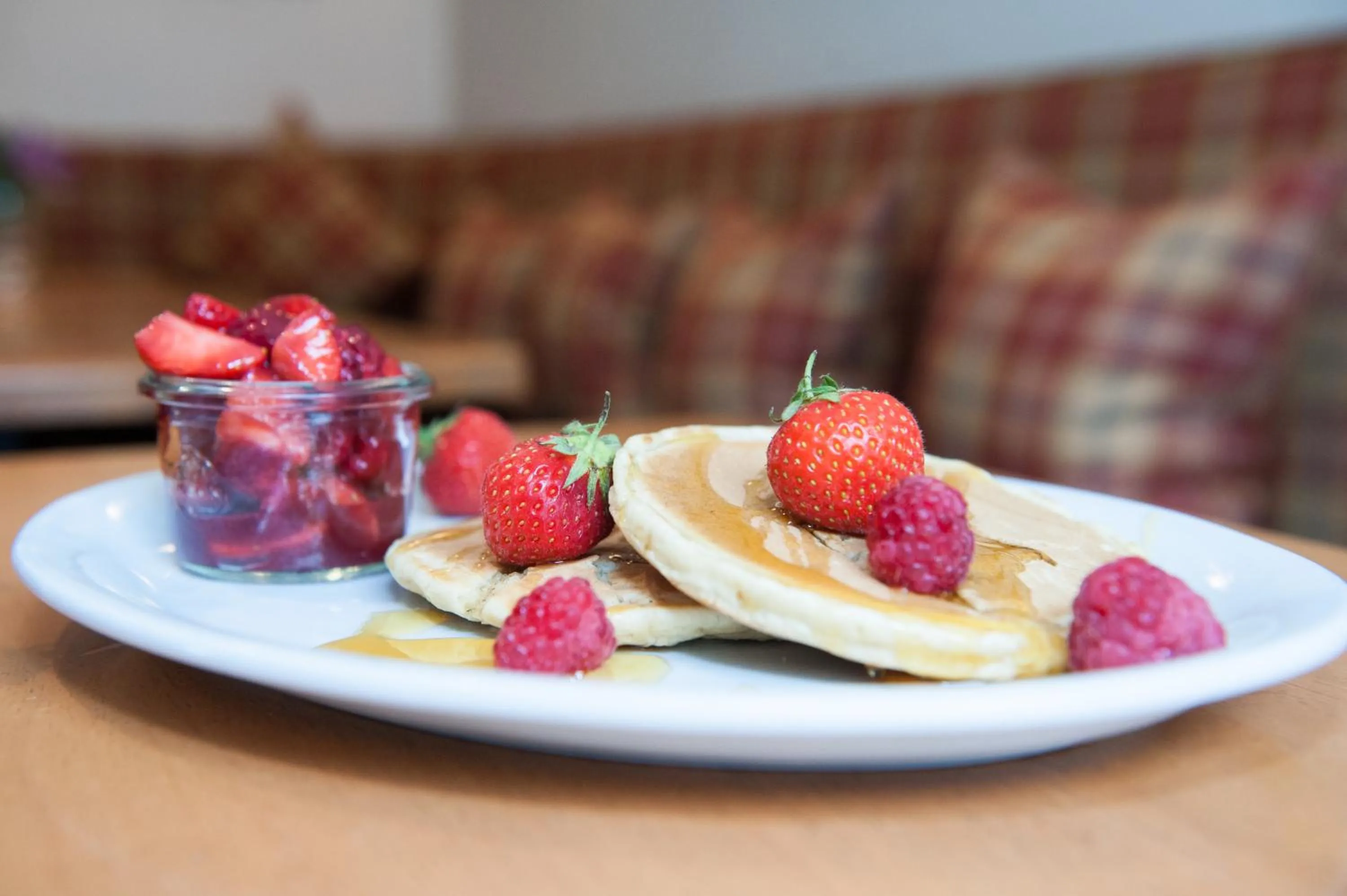 Food close-up in The Pipers' Tryst Hotel