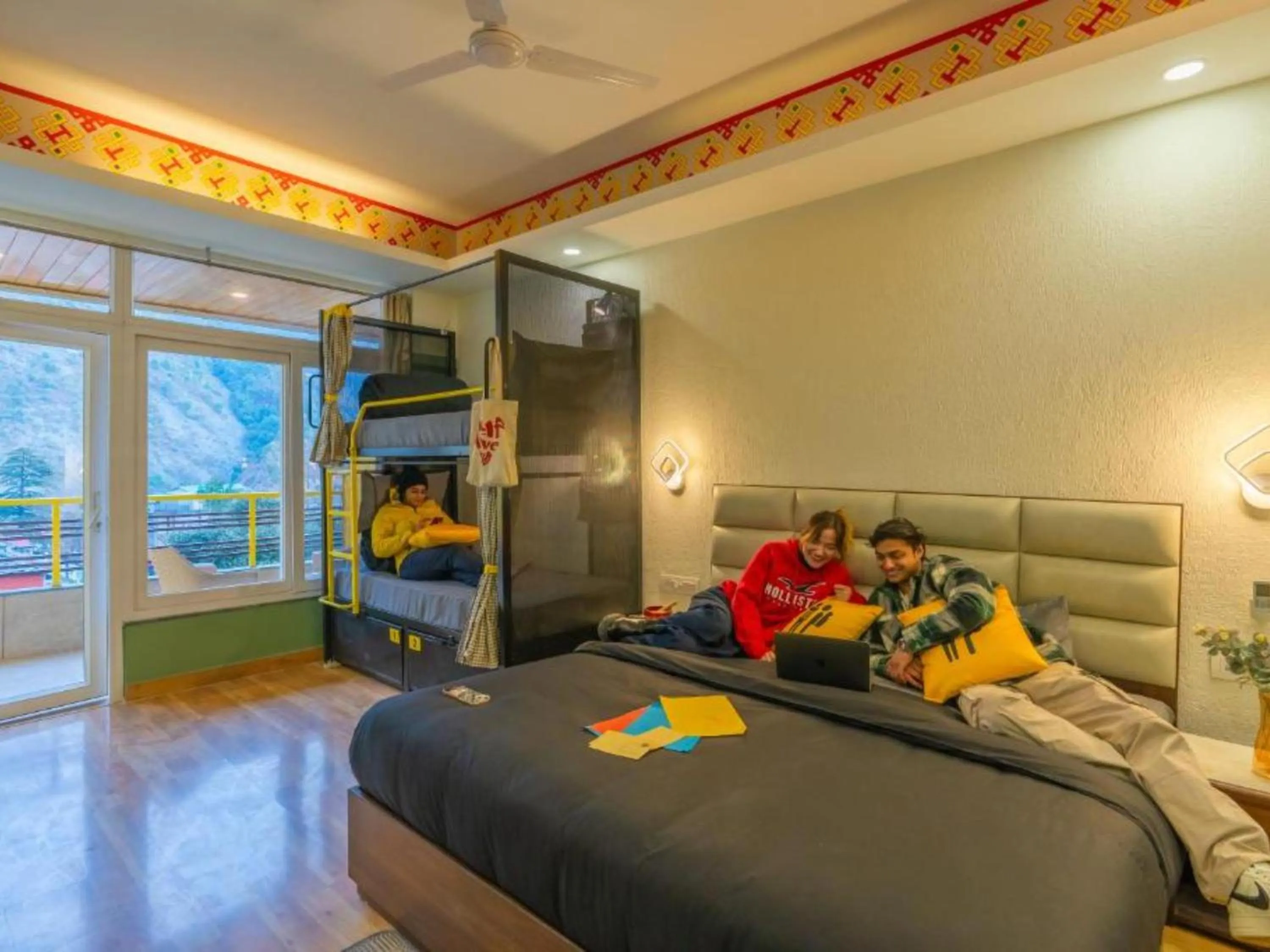 Photo of the whole room, Bed in The Hosteller Mcleodganj, Bhagsu Waterfall