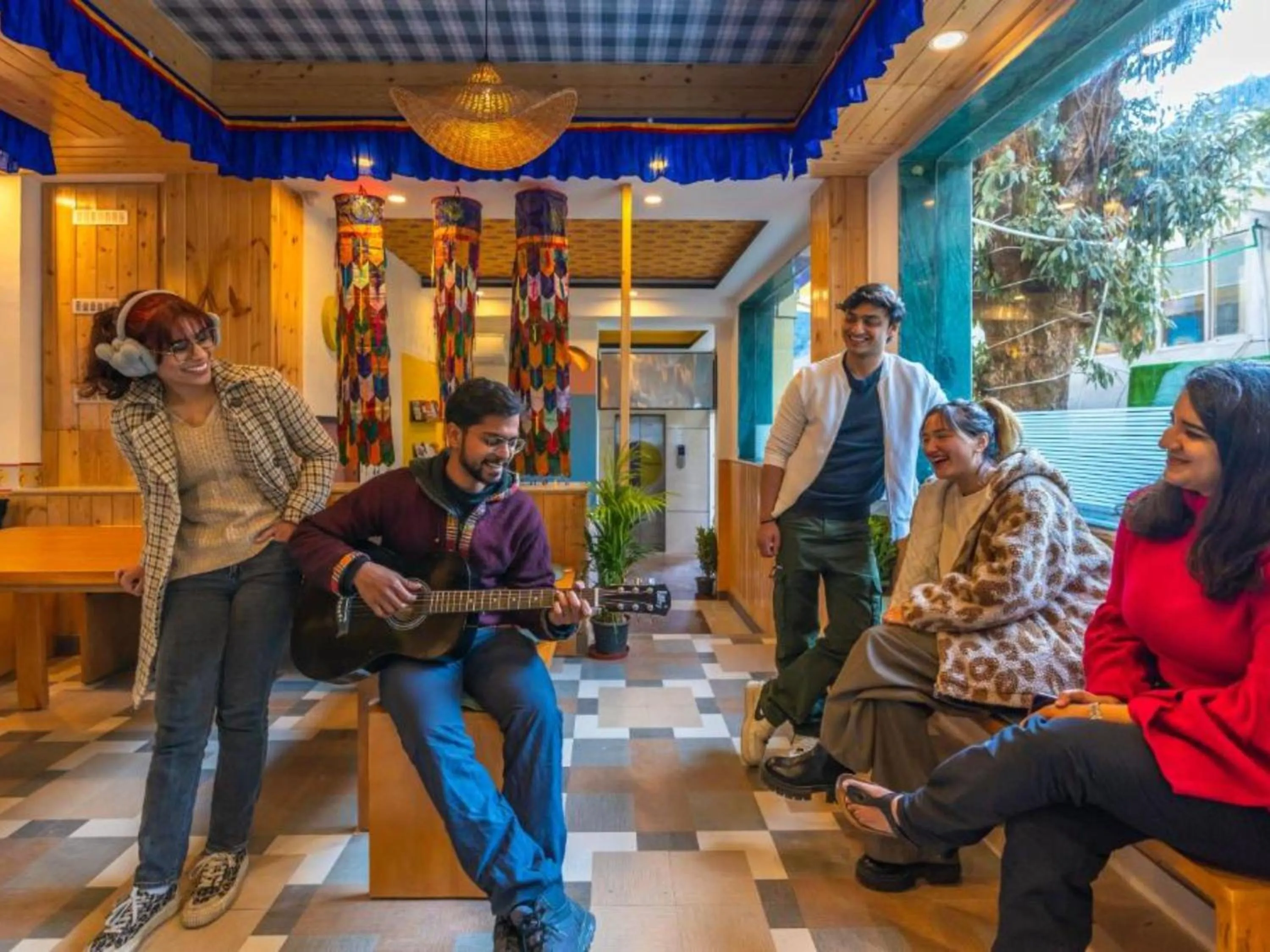 People in The Hosteller Mcleodganj, Bhagsu Waterfall