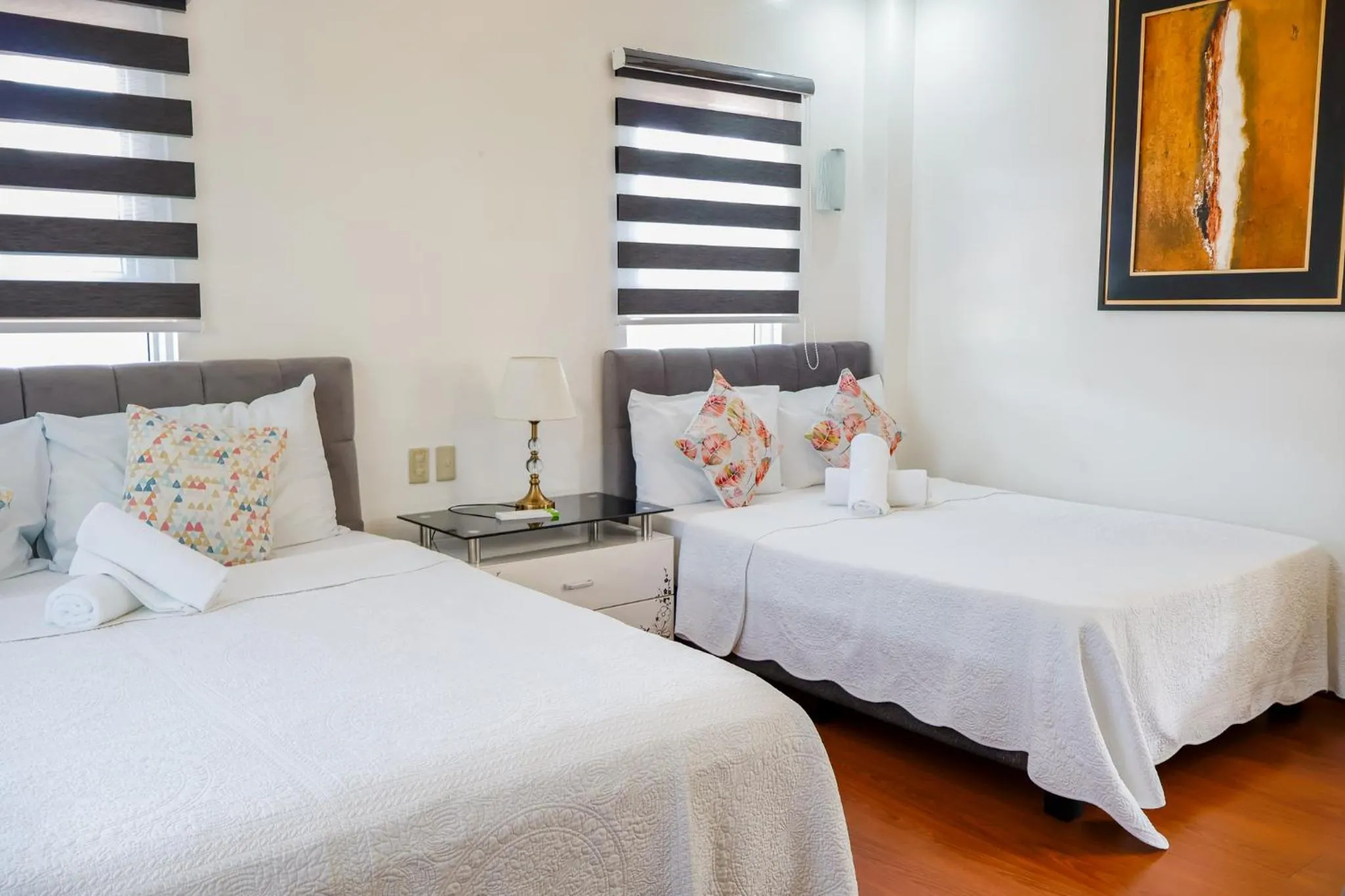 Bed in Teofely Gardens Resort near Tagaytay