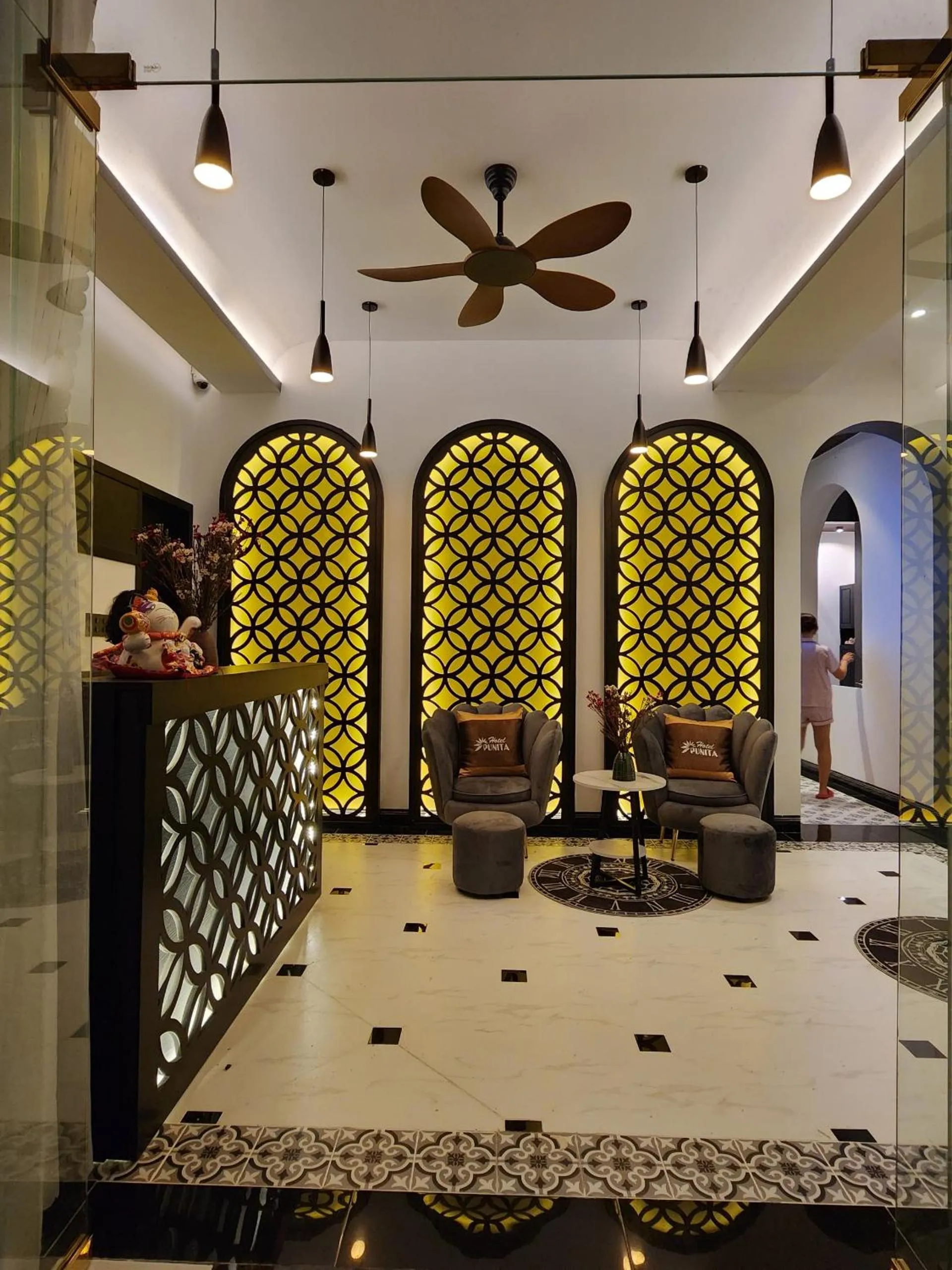 Lobby or reception in Punita Hotel