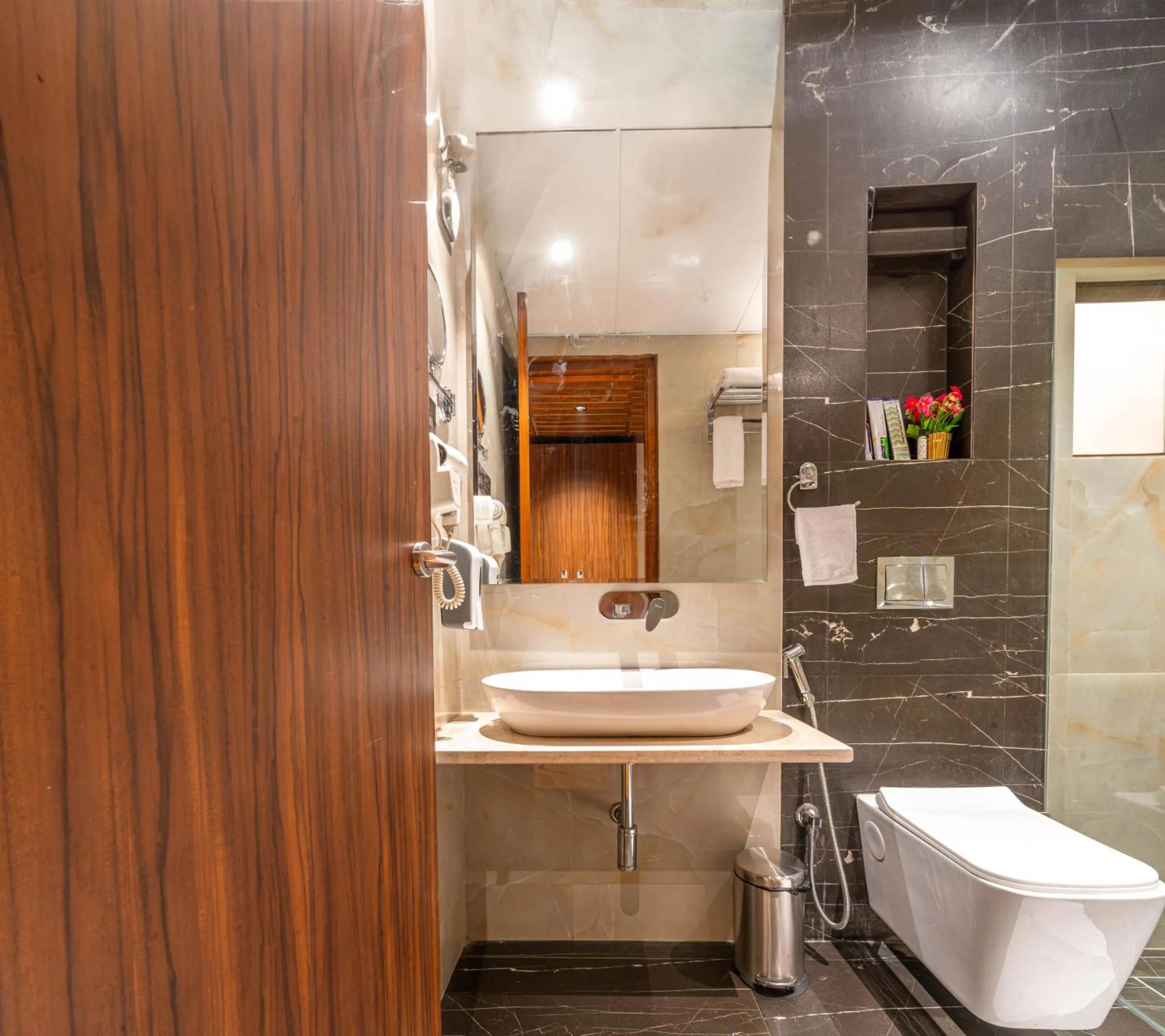 Bathroom in Treebo Premium Heritage Grand -Majiwada Thane