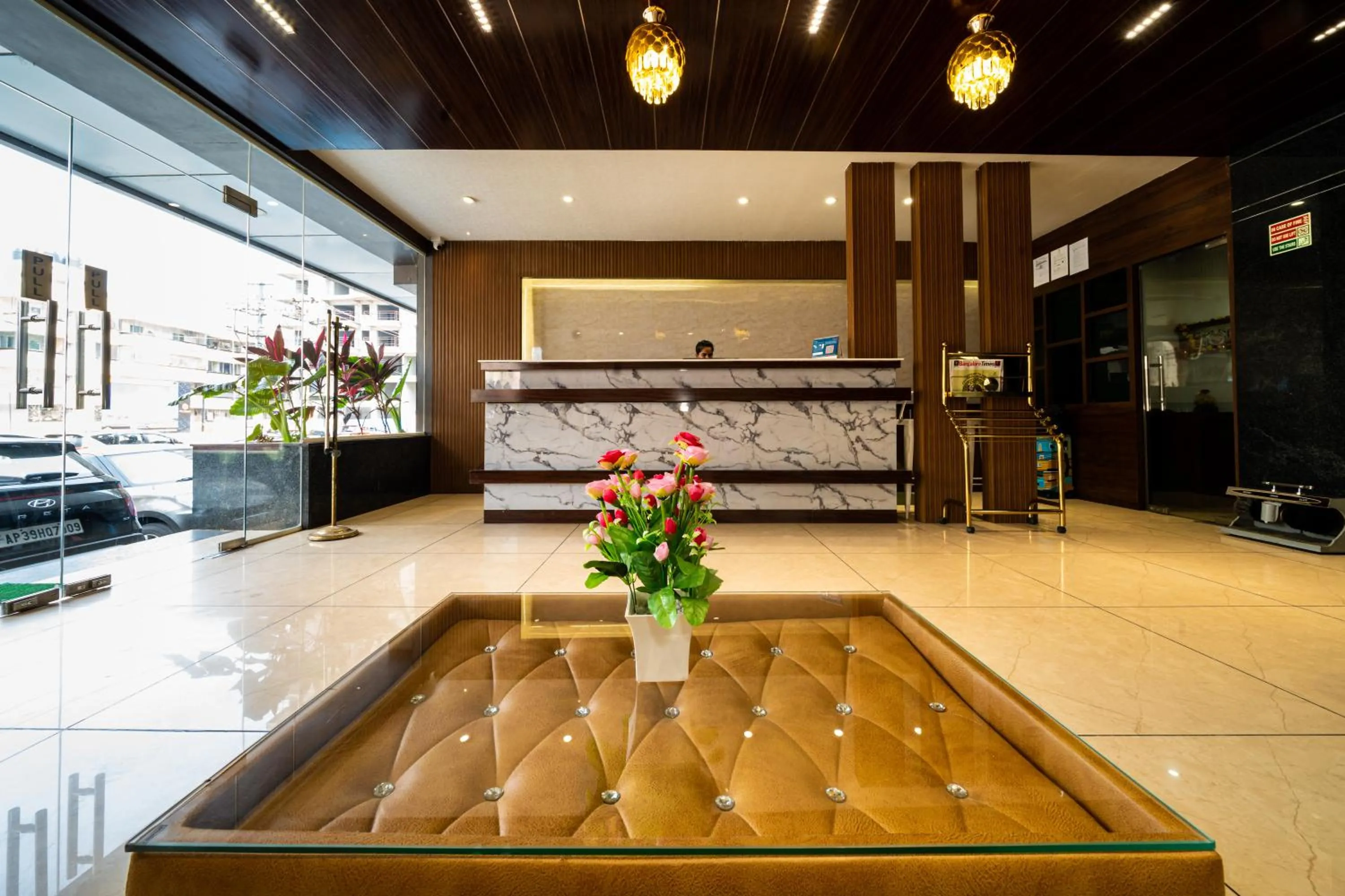 Lobby or reception in Happy Stays Whitefield