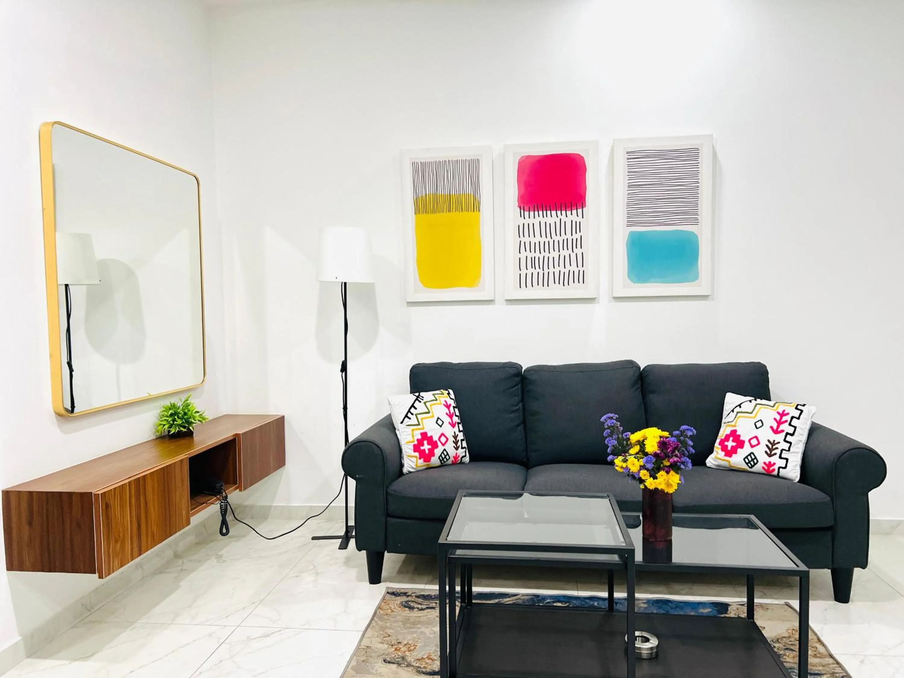 Living room in Olive Serviced Apartments BTM Layout