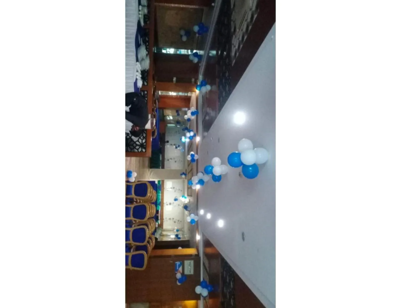 Communal lounge/ TV room in Hotel Blue Sapphire, Agra