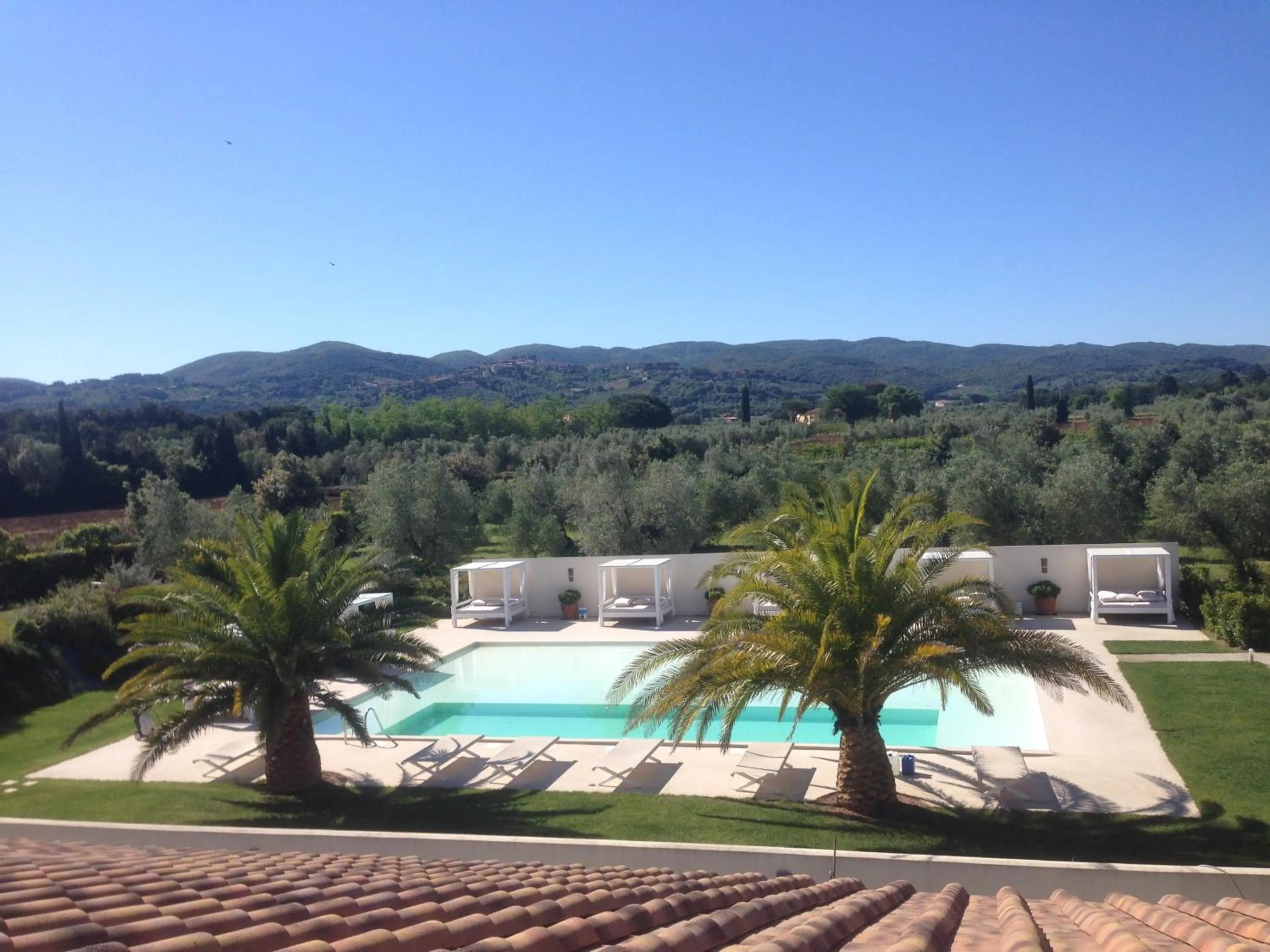 Bird's eye view in Relais Le Fornacelle