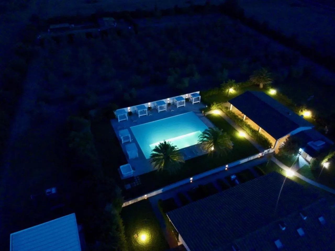 Garden view in Relais Le Fornacelle