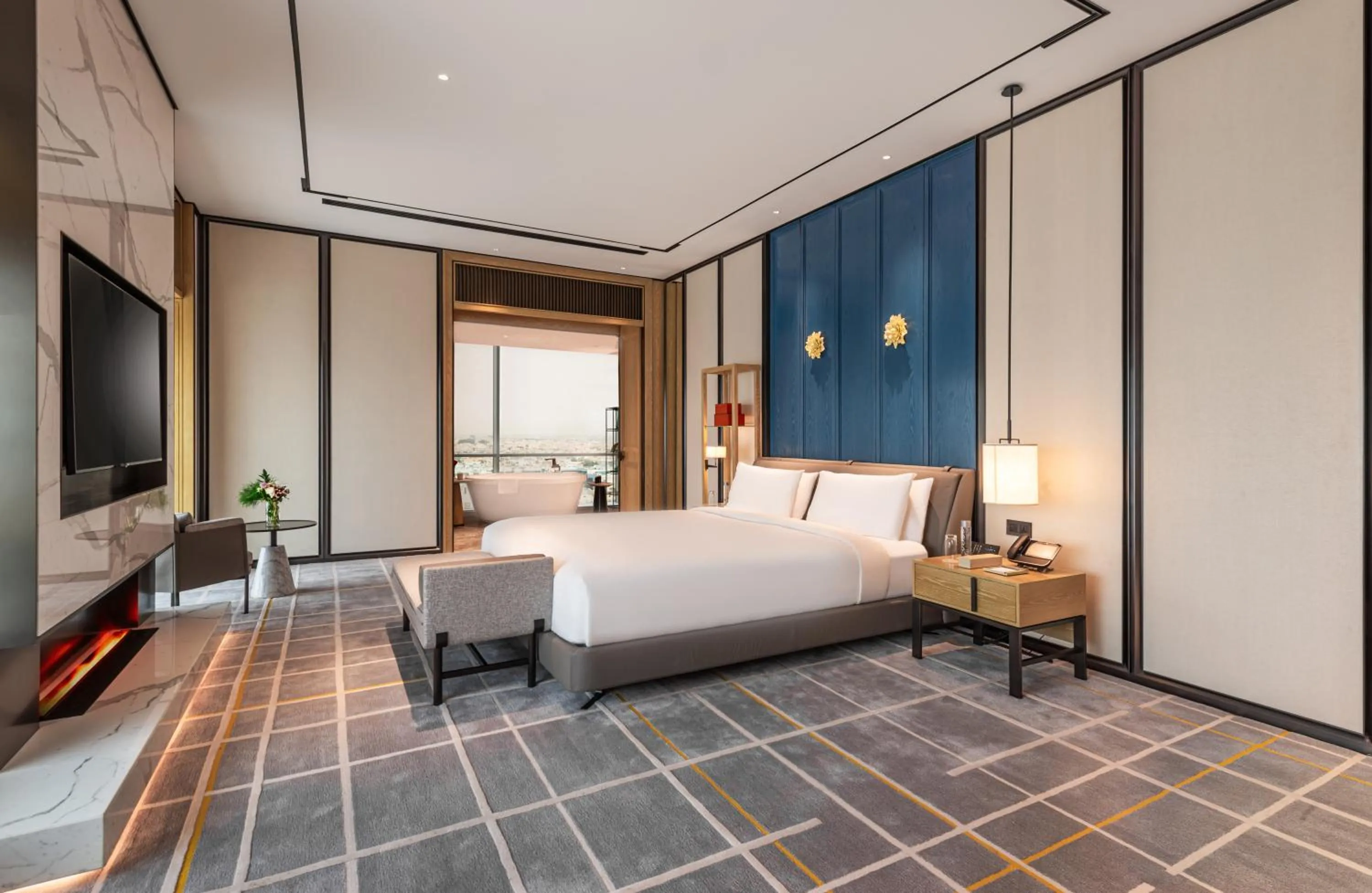 Bedroom, Bed in Narcissus The Royal Hotel