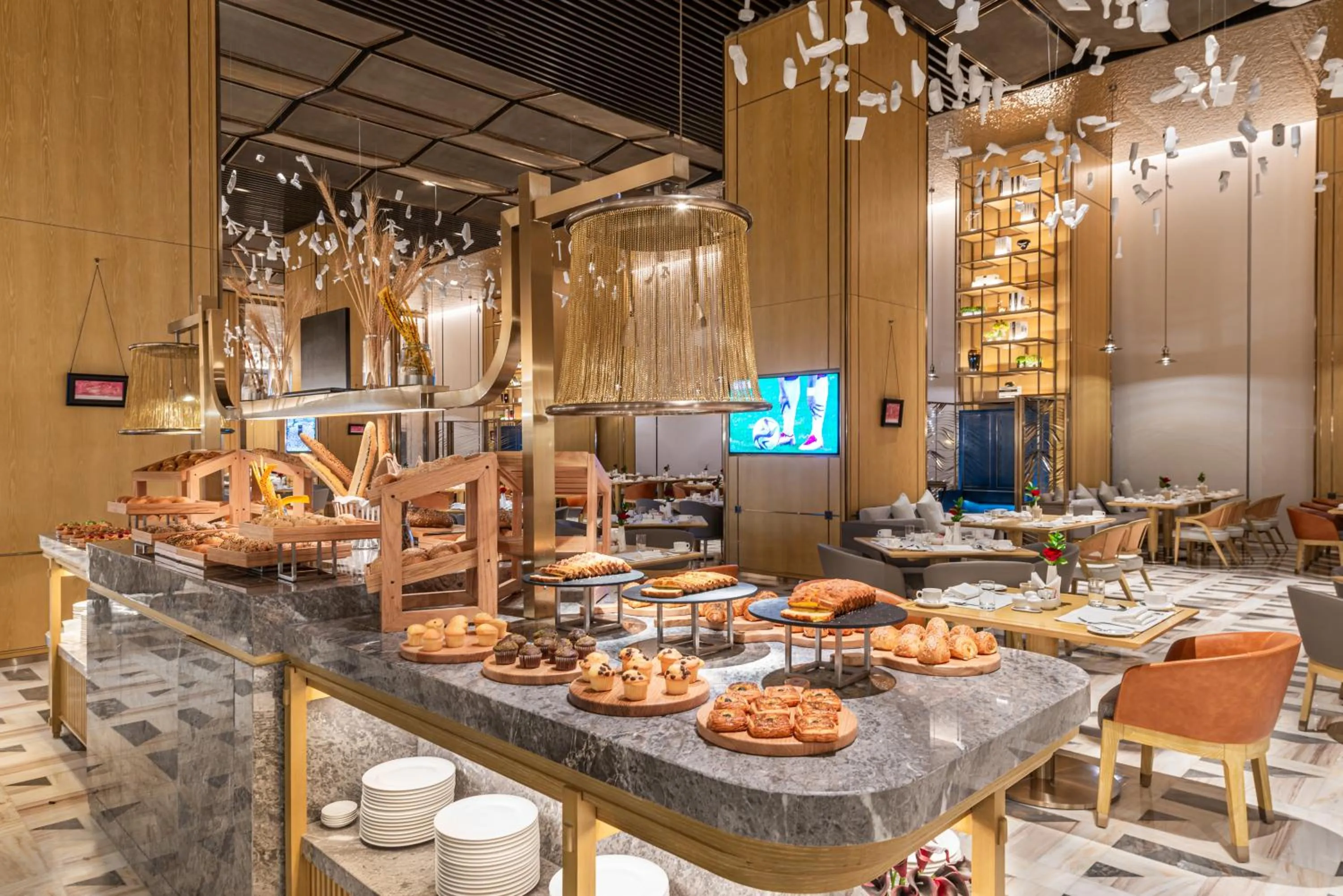 Buffet breakfast in Narcissus The Royal Hotel