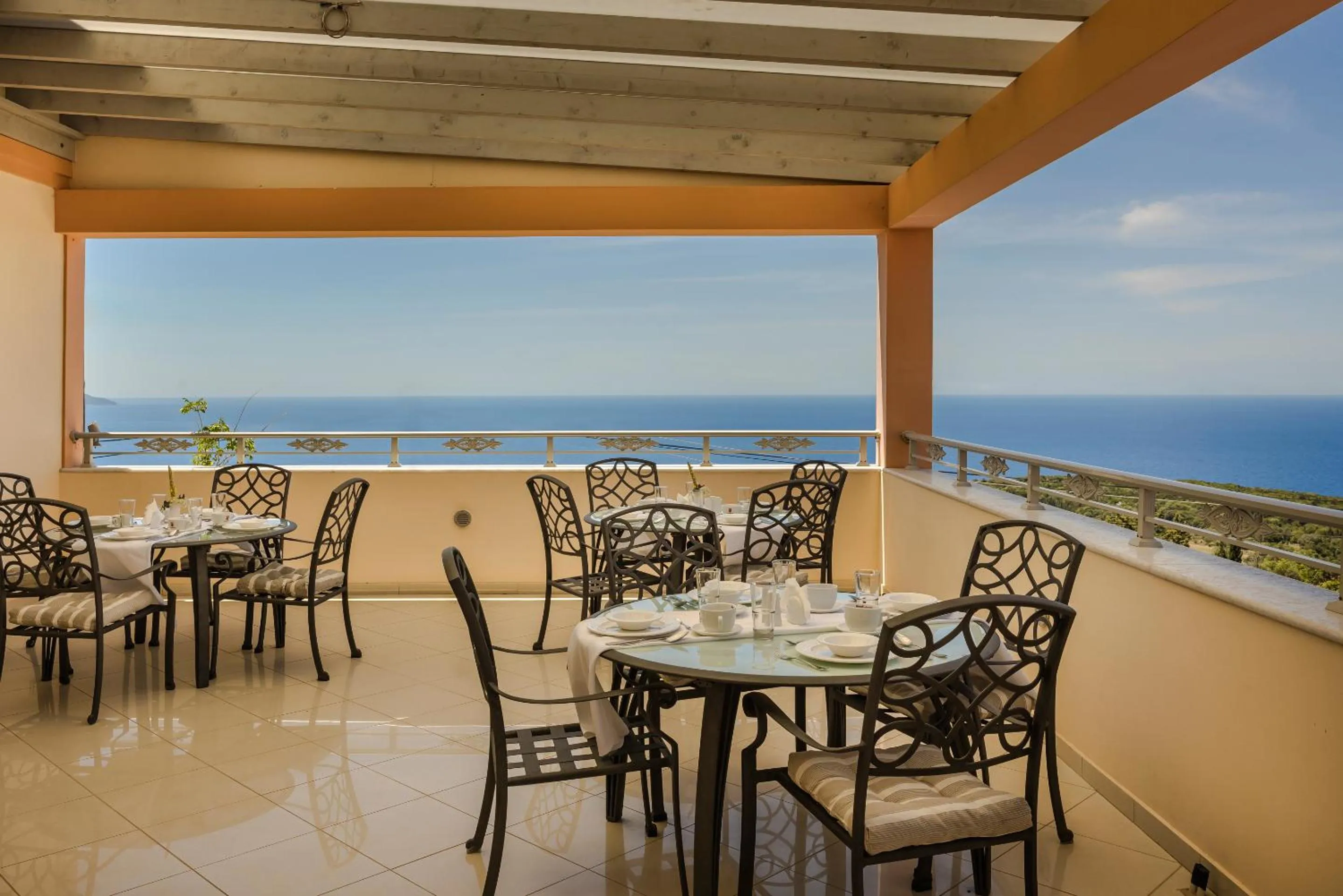 Patio in Belle View Hotel - Sea View & Sunset