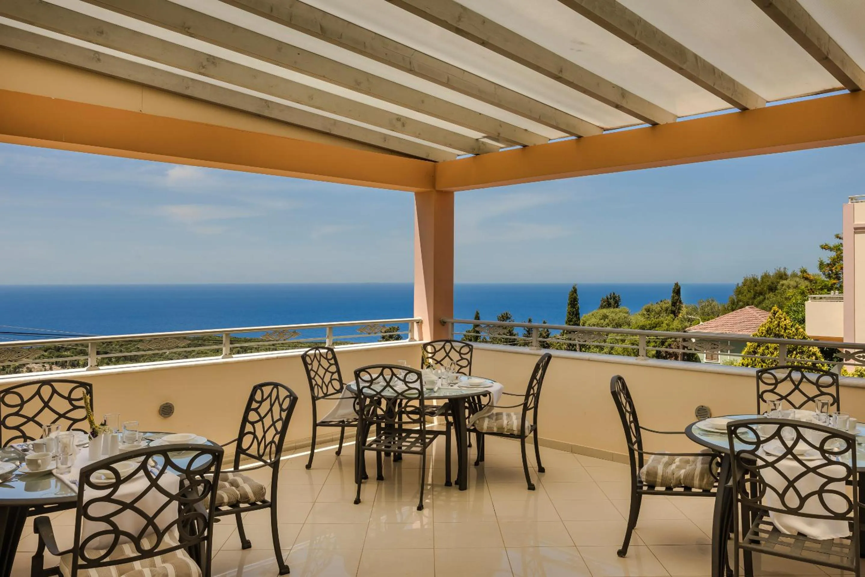 Patio in Belle View Hotel - Sea View & Sunset