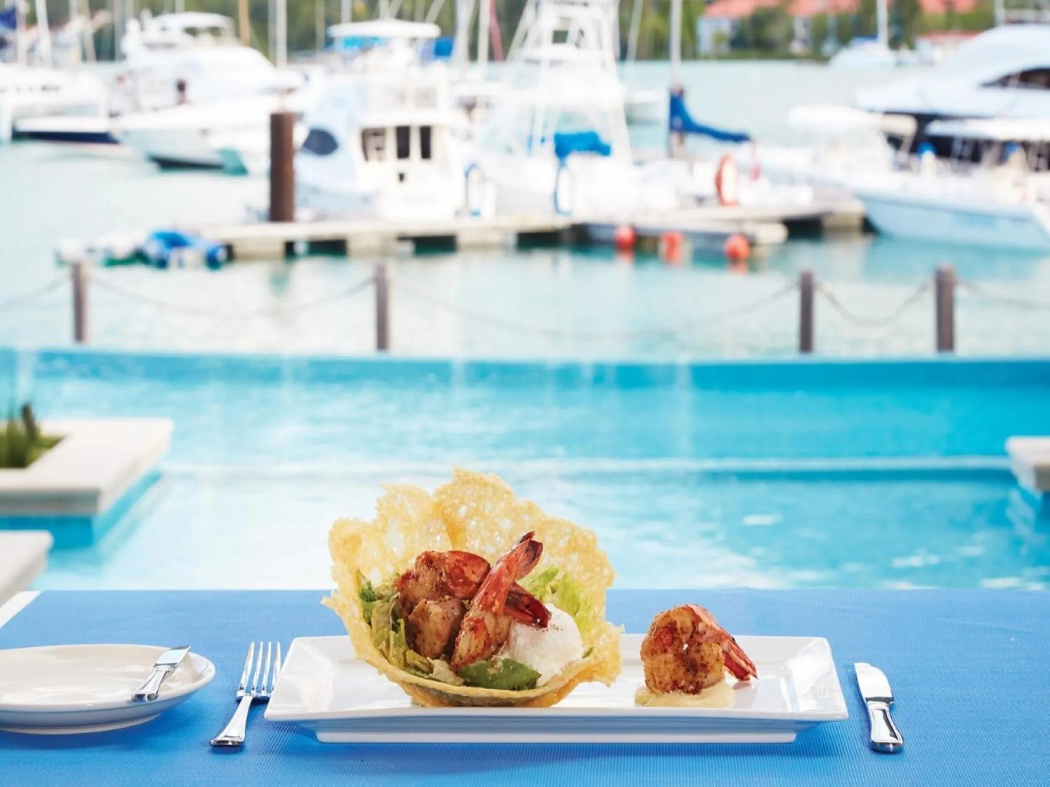 Food close-up in Eden Bleu Hotel