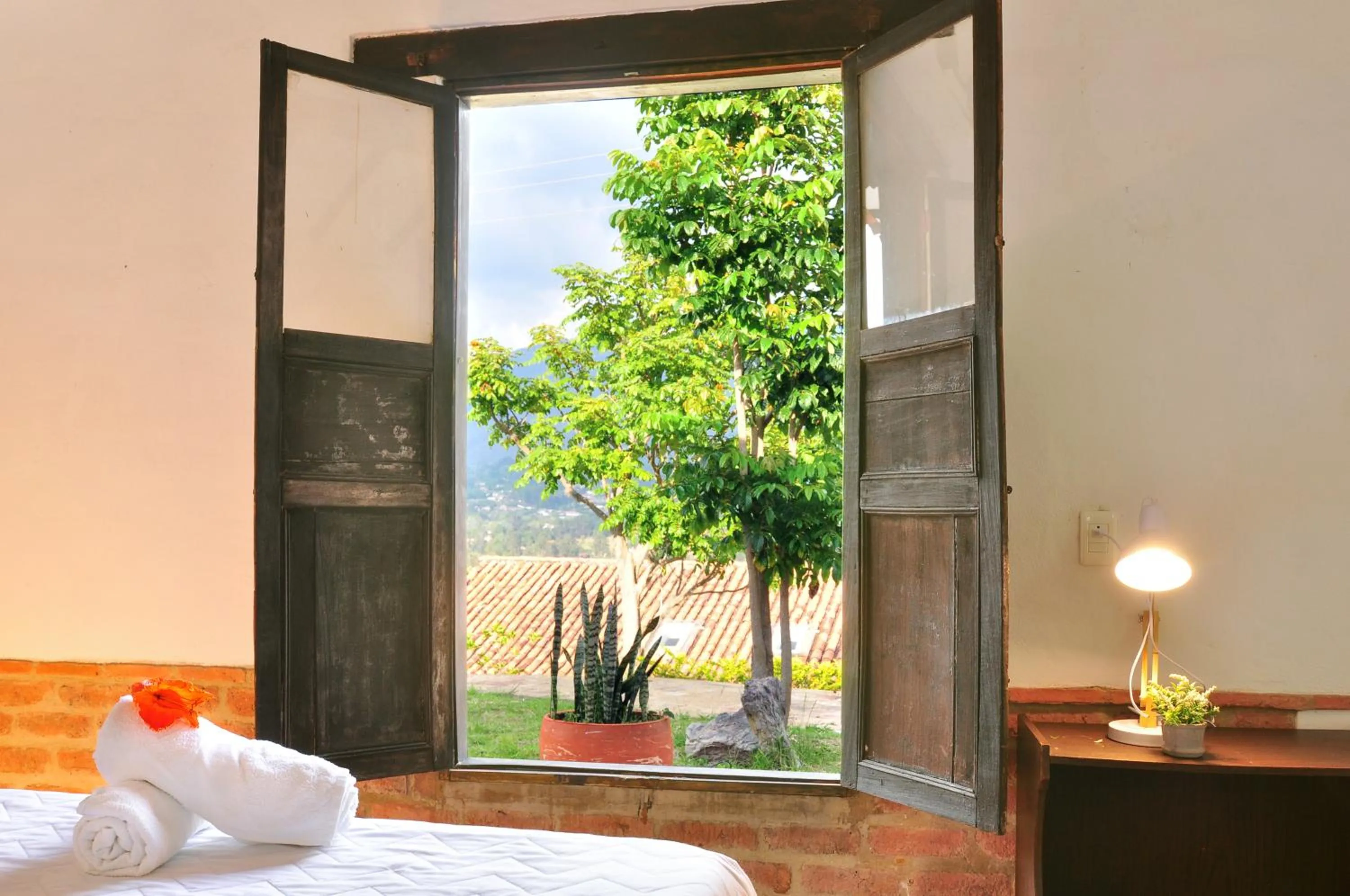 Garden view in Hotel el Mirador Villa de Leyva