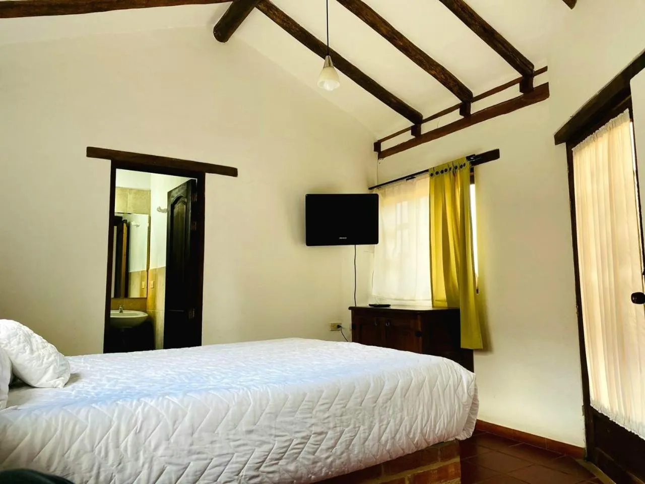 Bed in Hotel el Mirador Villa de Leyva