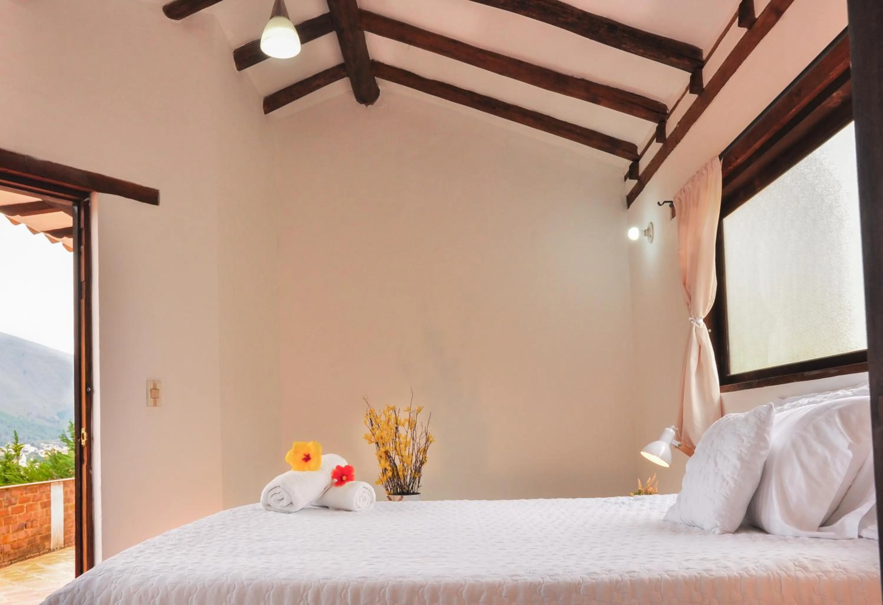 Bed in Hotel el Mirador Villa de Leyva