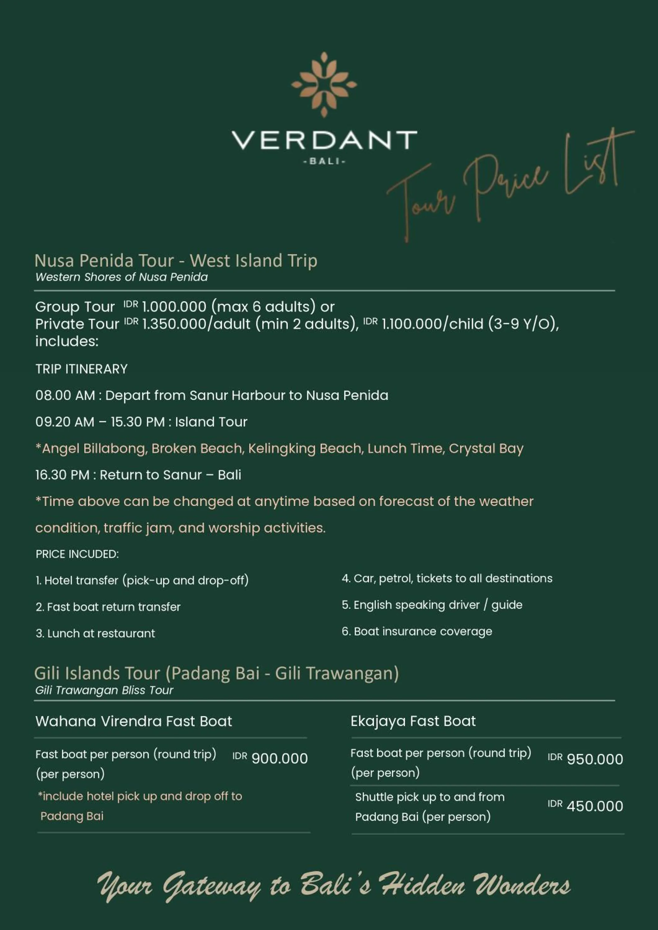 Off site in Verdant Bali Sekar Sari