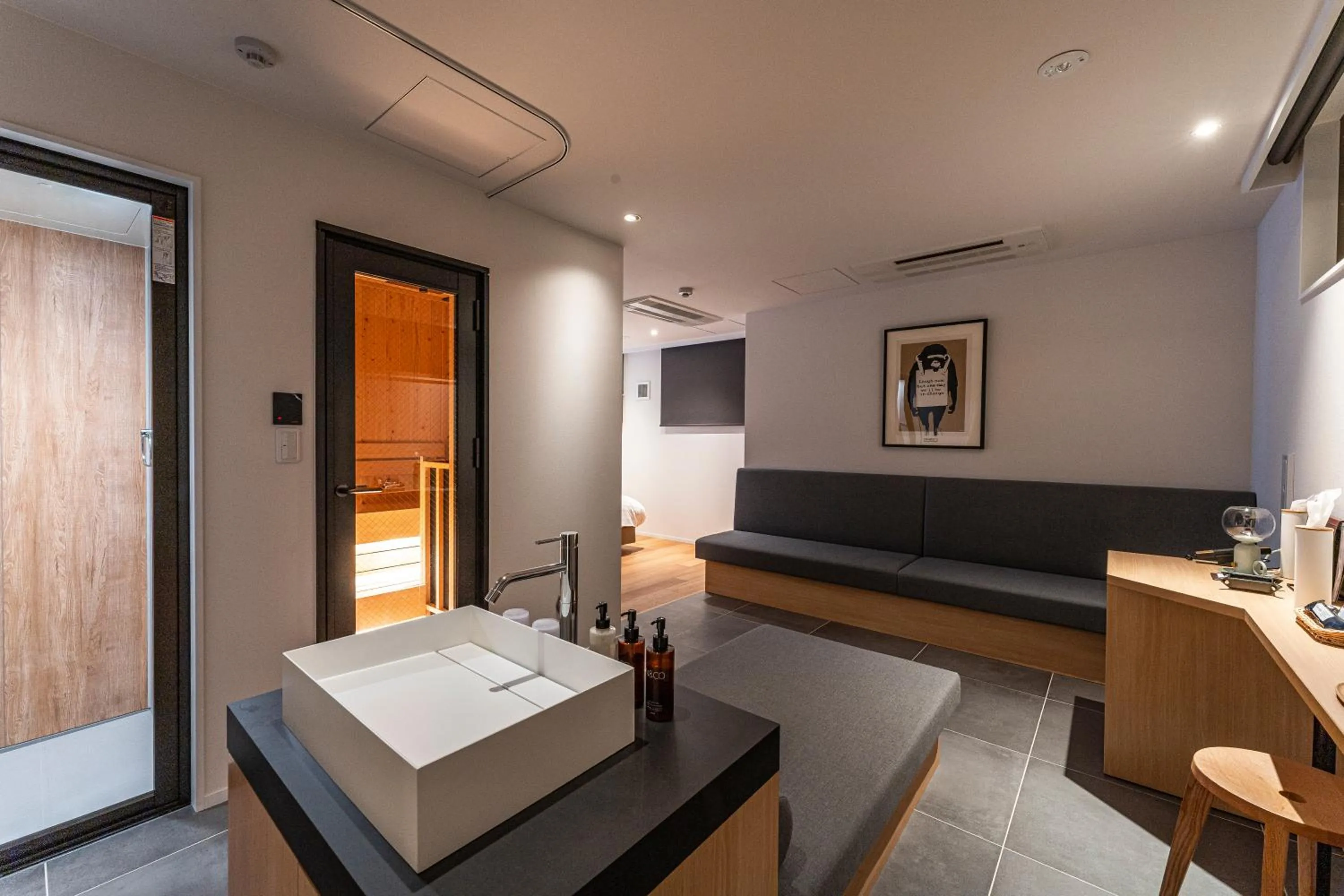 Photo of the whole room, Bed in 9HOTEL Tenjin