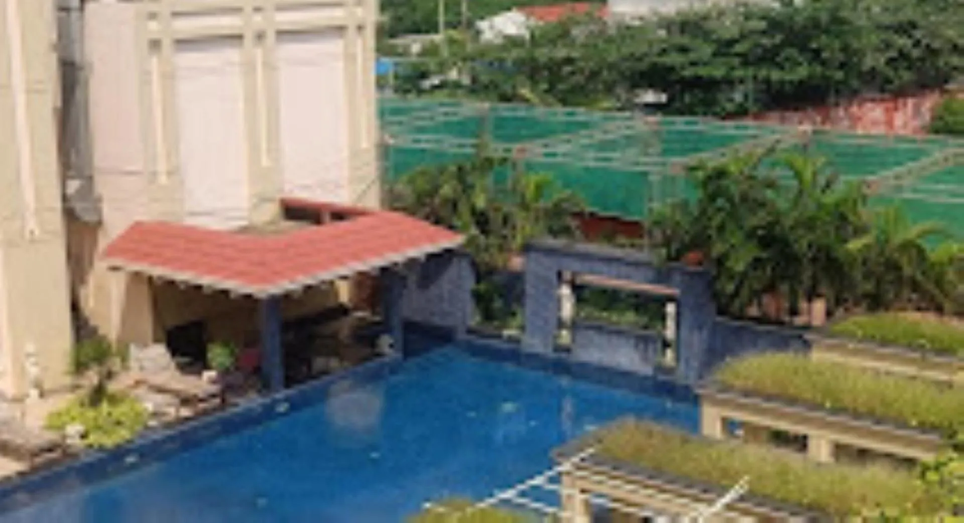 Pool view in Hotel Rupashree Bangala , Puri