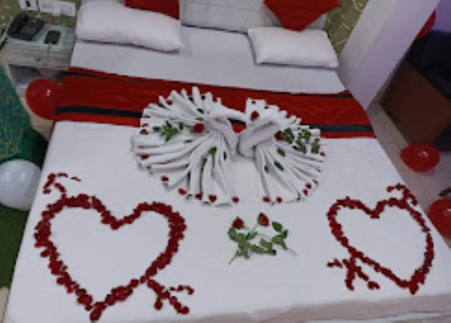 Bed in Hotel Rupashree Bangala , Puri