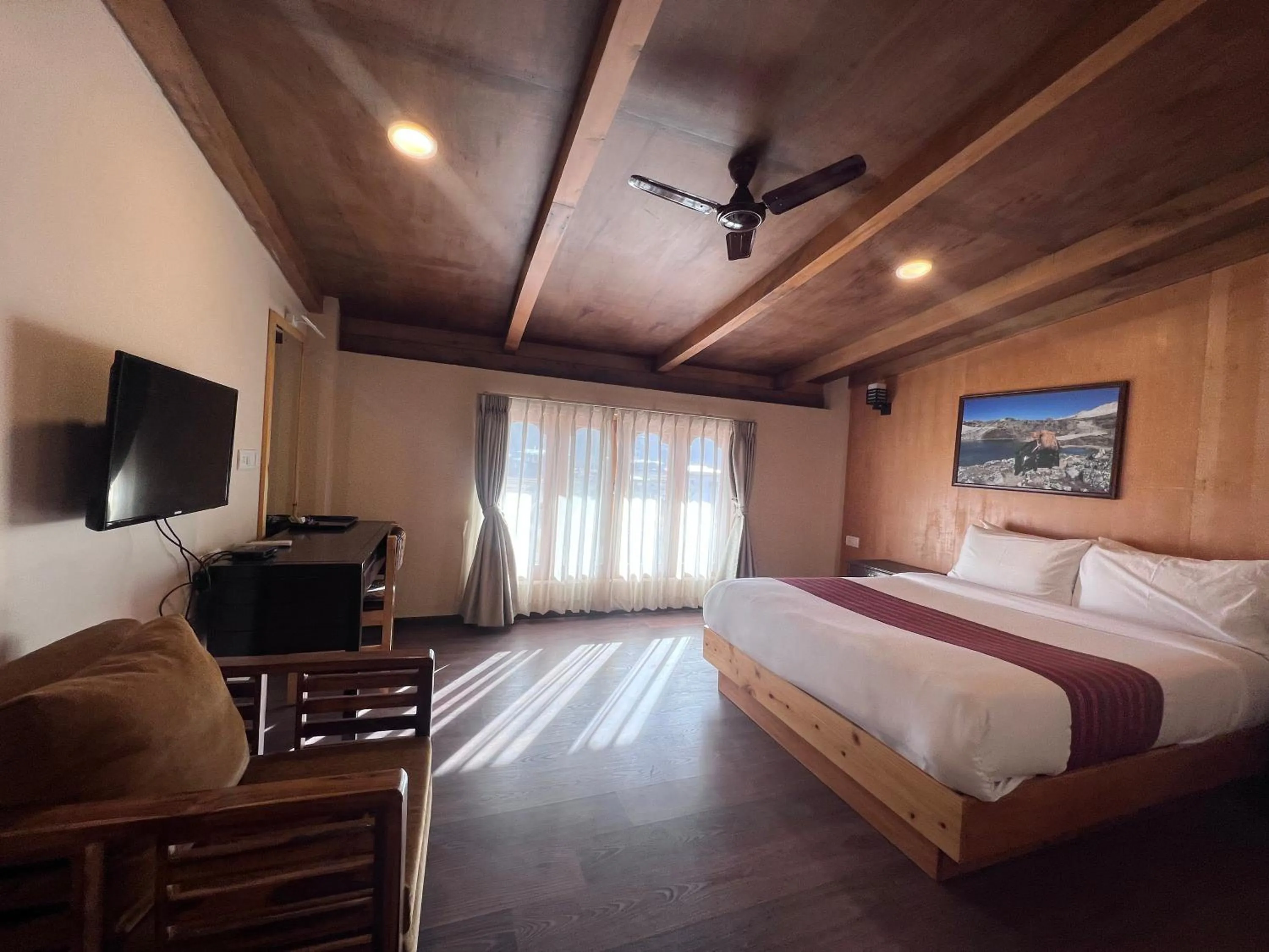 Bed in Paro Eco Lodge