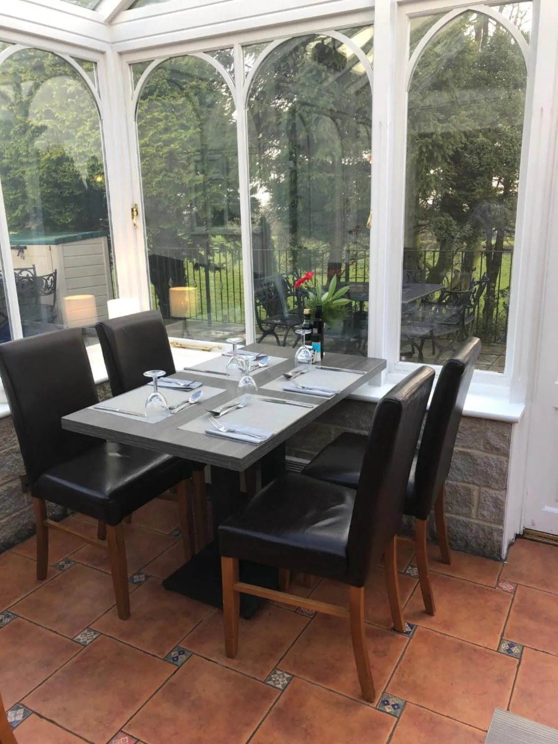Dining area in The Dog & Partridge Country Inn