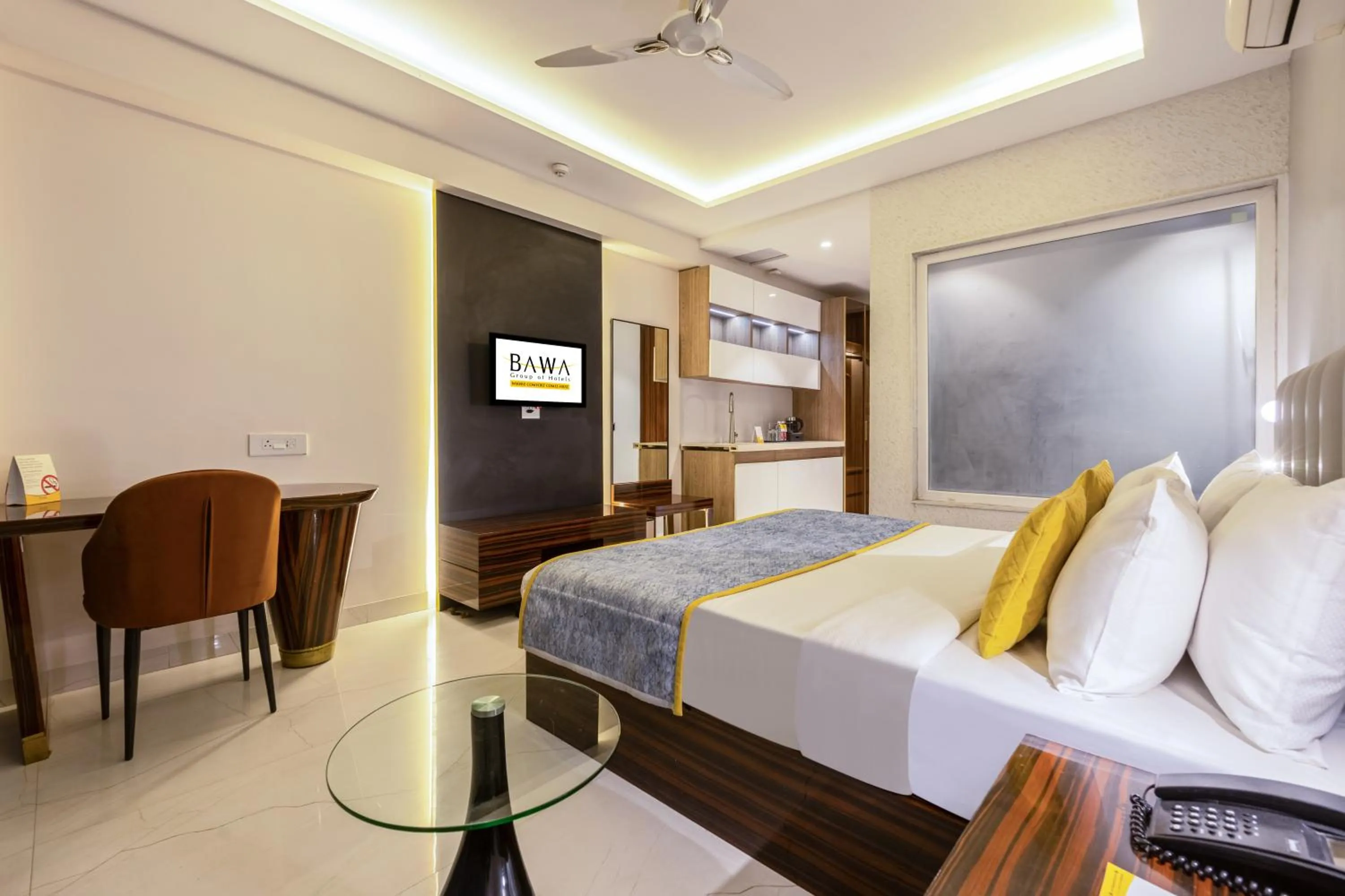 Bed in Hotel Bawa Gurgaon Medanta