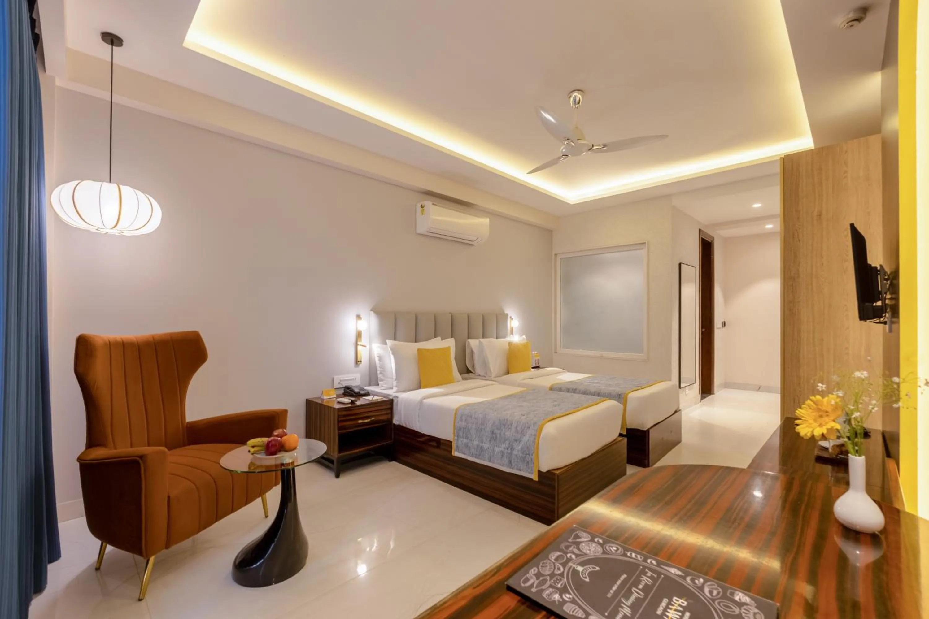 Bed in Hotel Bawa Gurgaon Medanta