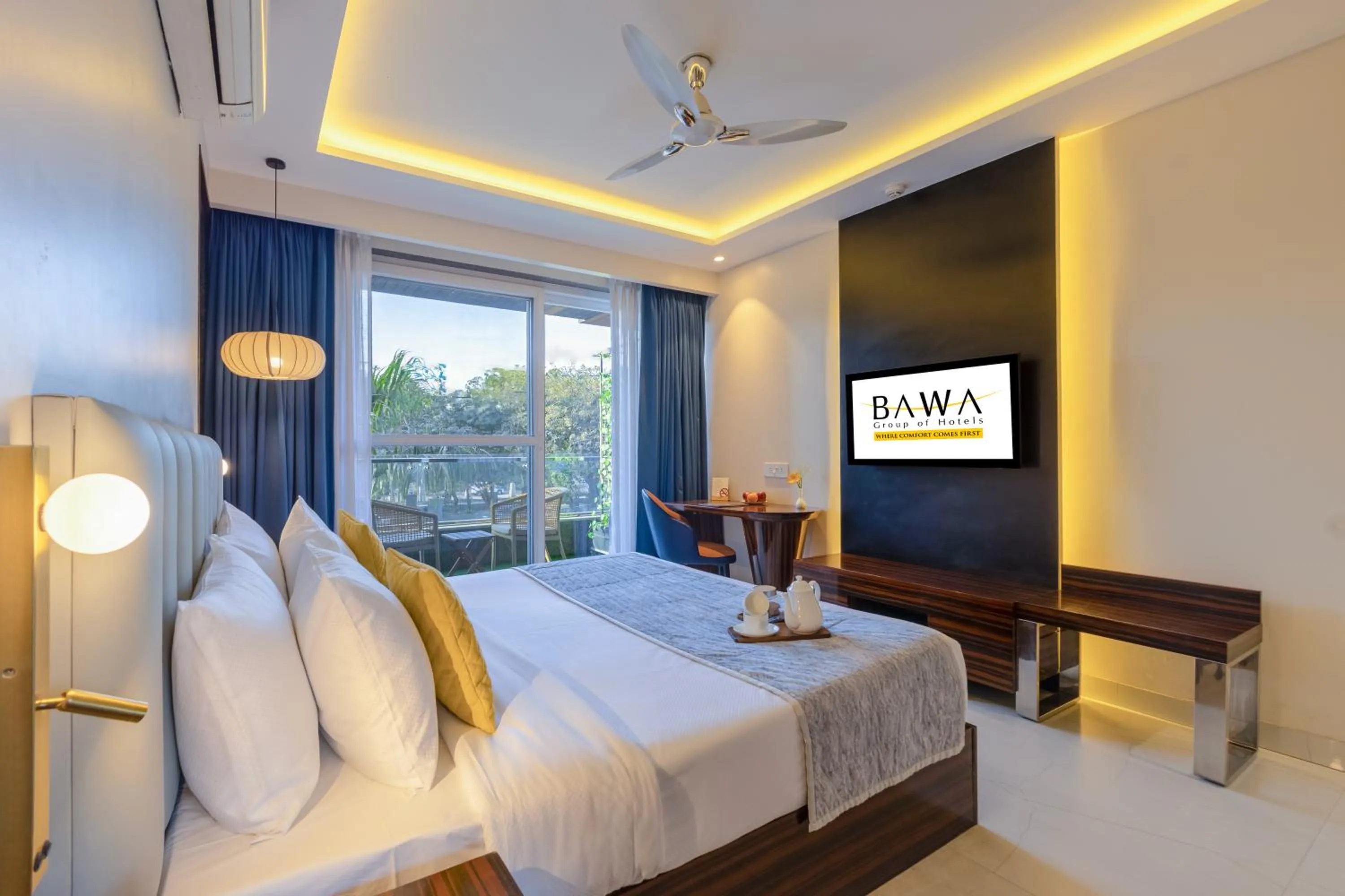 Bed in Hotel Bawa Gurgaon Medanta
