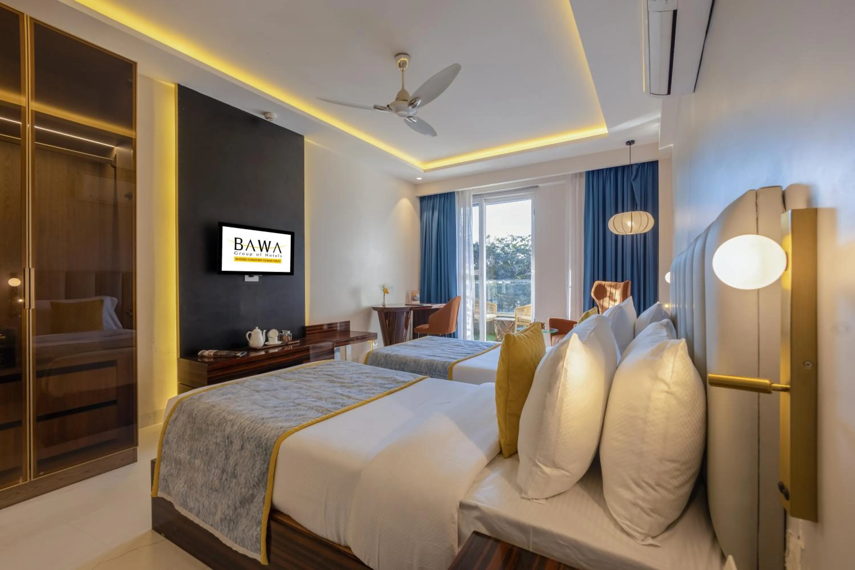 Bed in Hotel Bawa Gurgaon Medanta