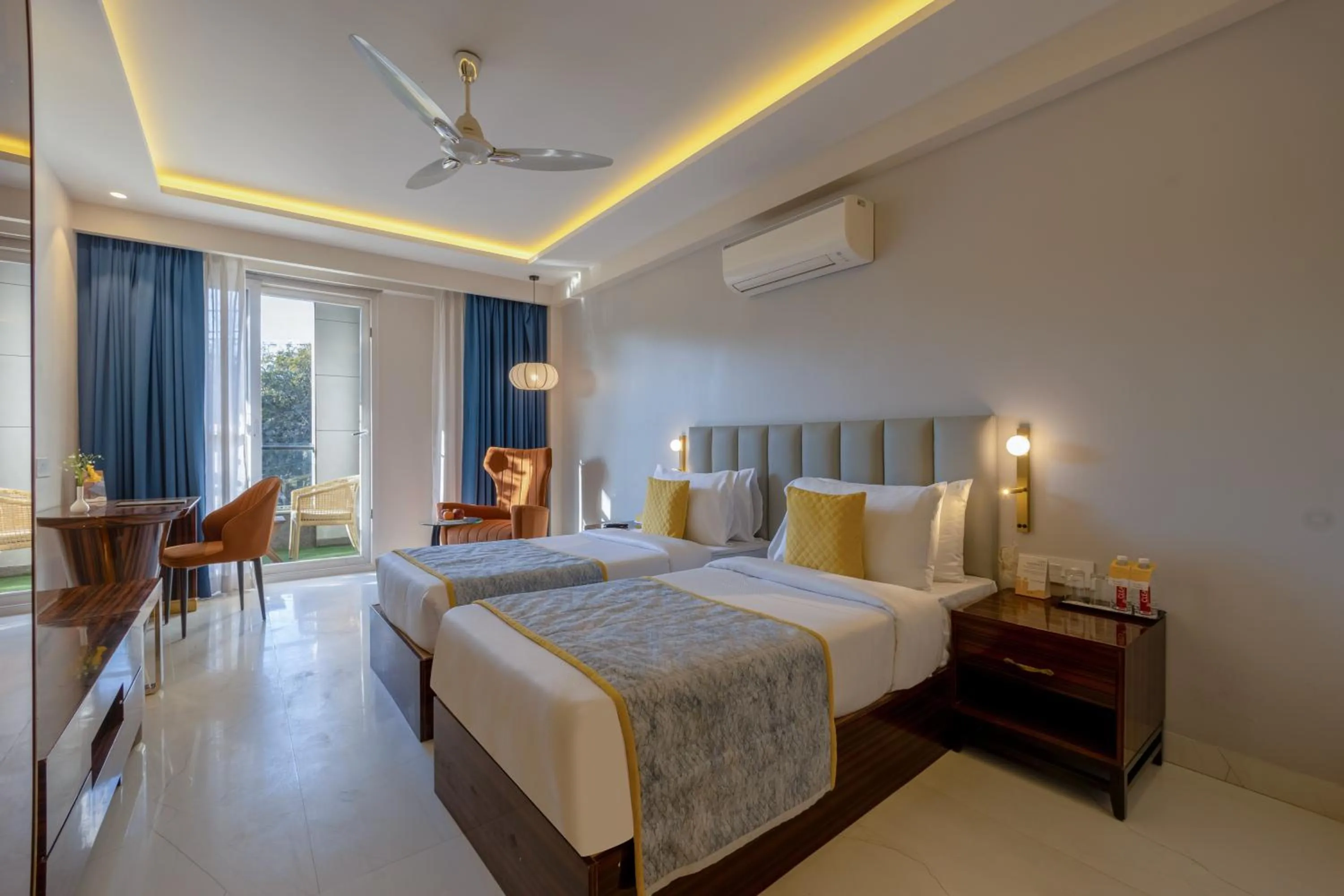 Bed in Hotel Bawa Gurgaon Medanta