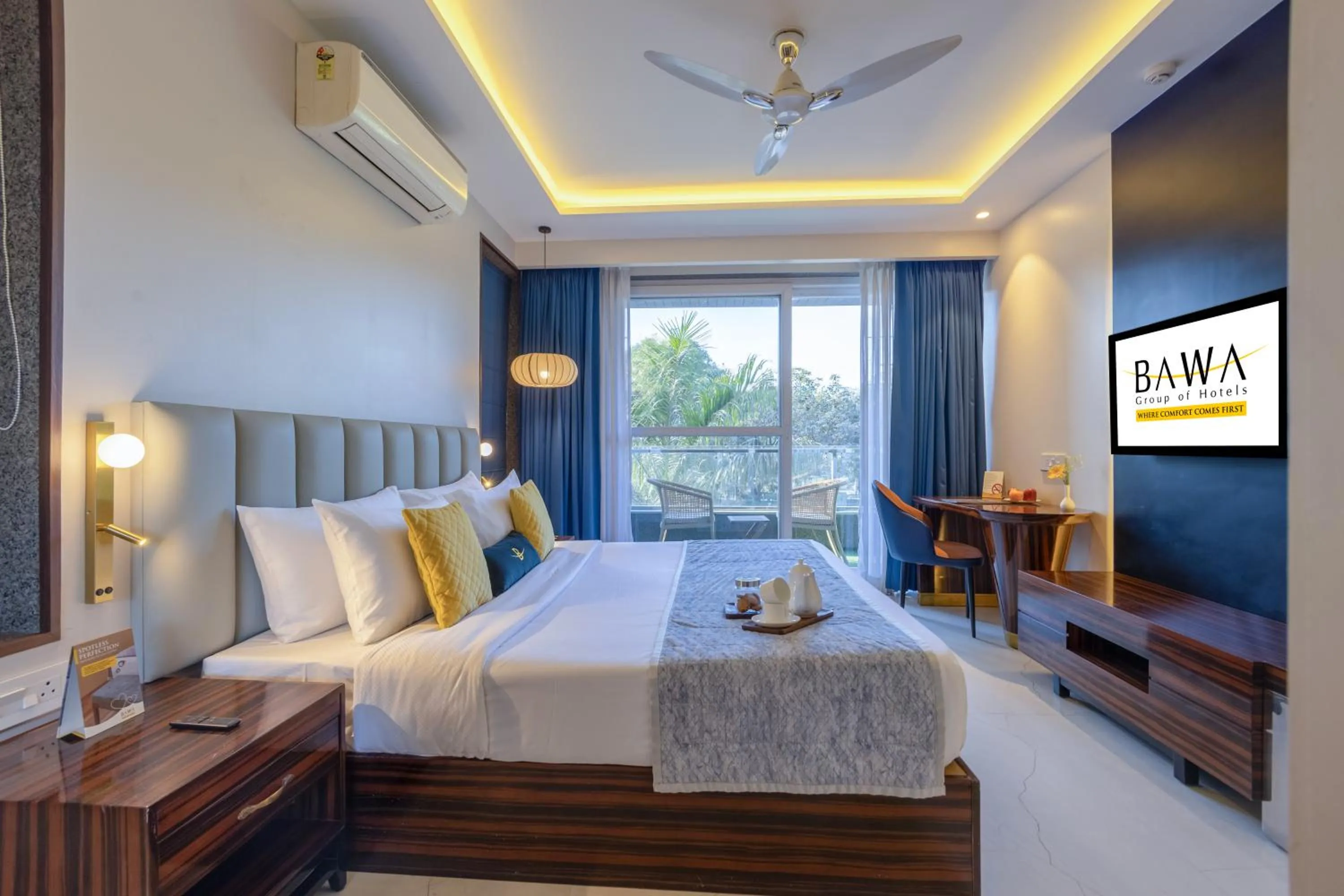 Bed in Hotel Bawa Gurgaon Medanta