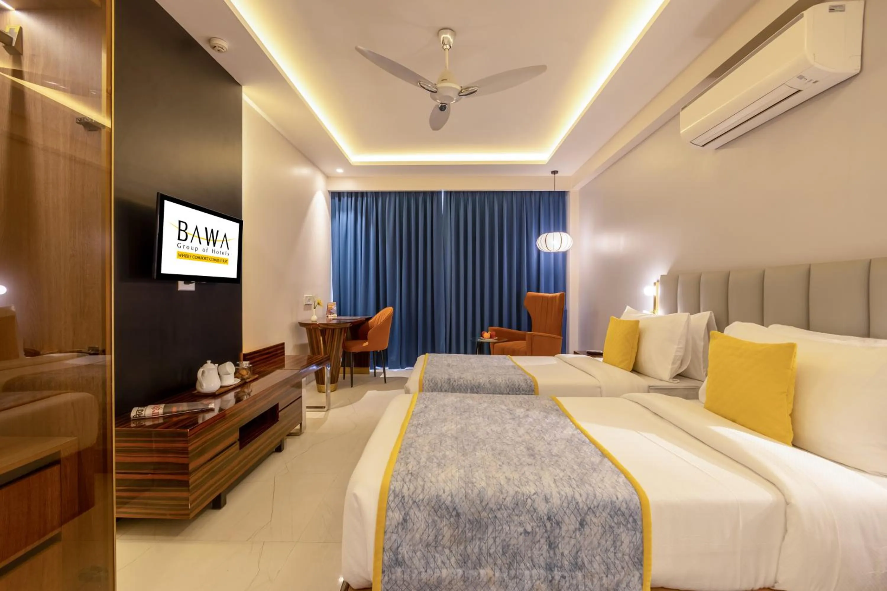 Bed in Hotel Bawa Gurgaon Medanta