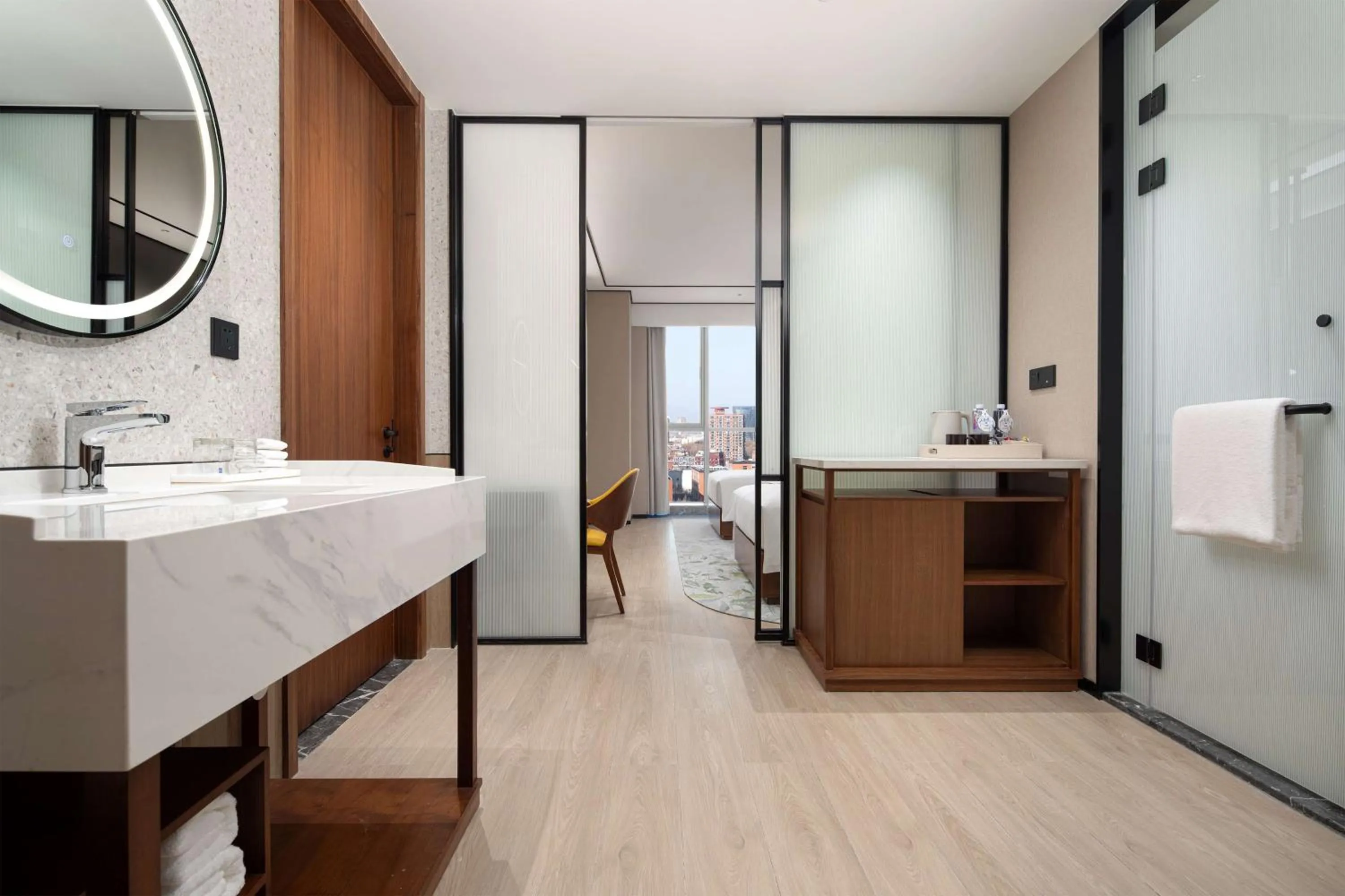 Bed in Hilton Garden Inn Beijing Daxing Jinyuan Road