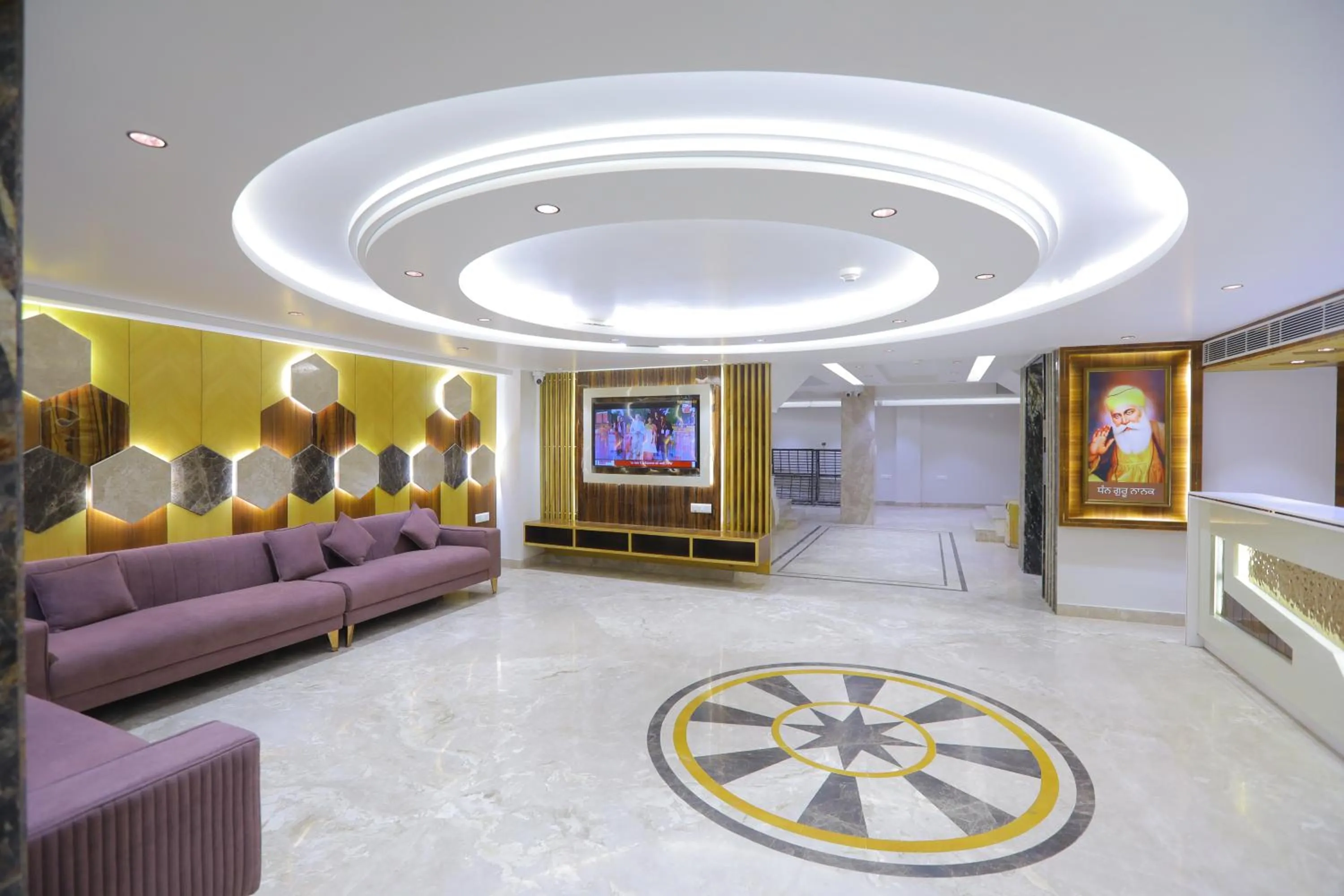 Seating area in Hotel Glitz - Walk in from New Delhi Railway Station