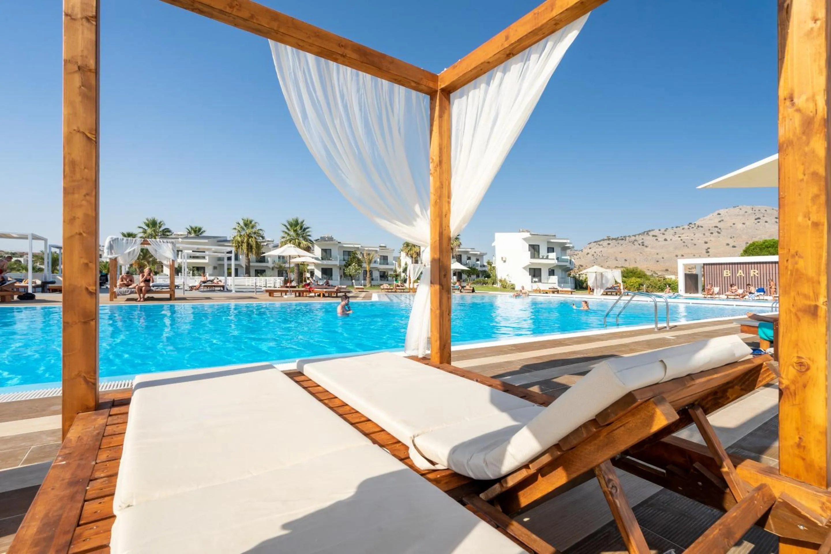 Swimming pool in Kamari Beach