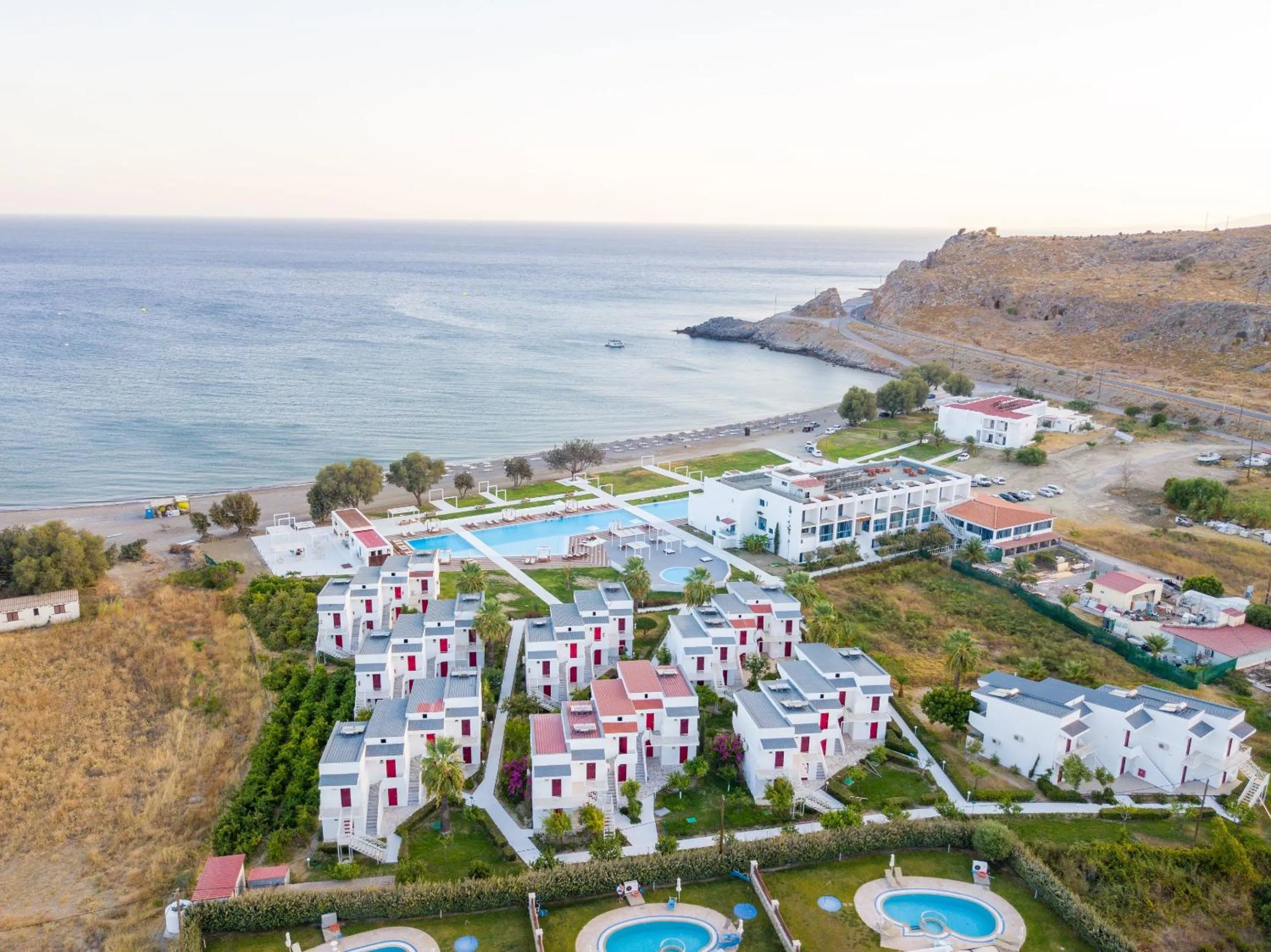 Bird's eye view in Kamari Beach