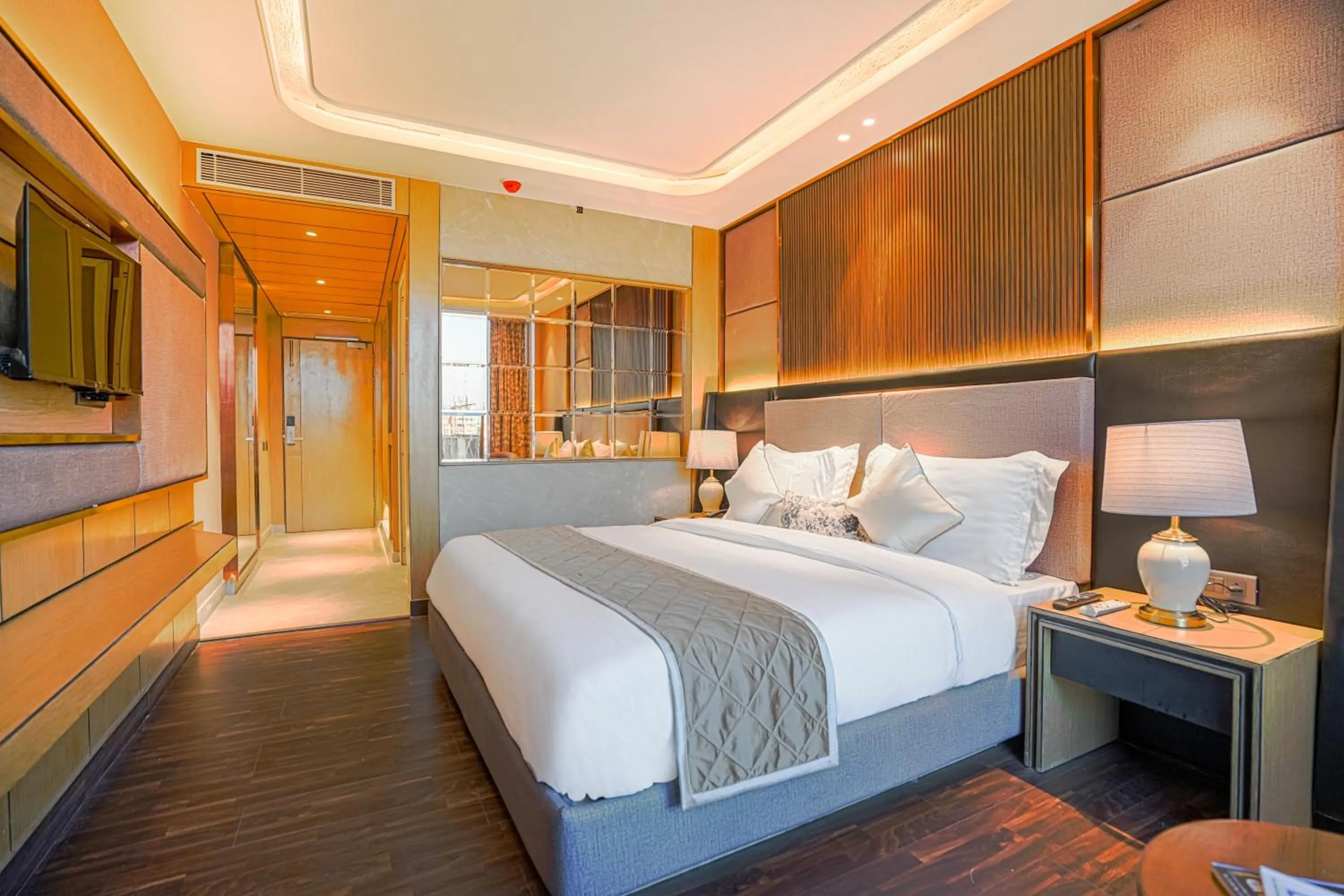 Bed in Hotel Levelup Signature