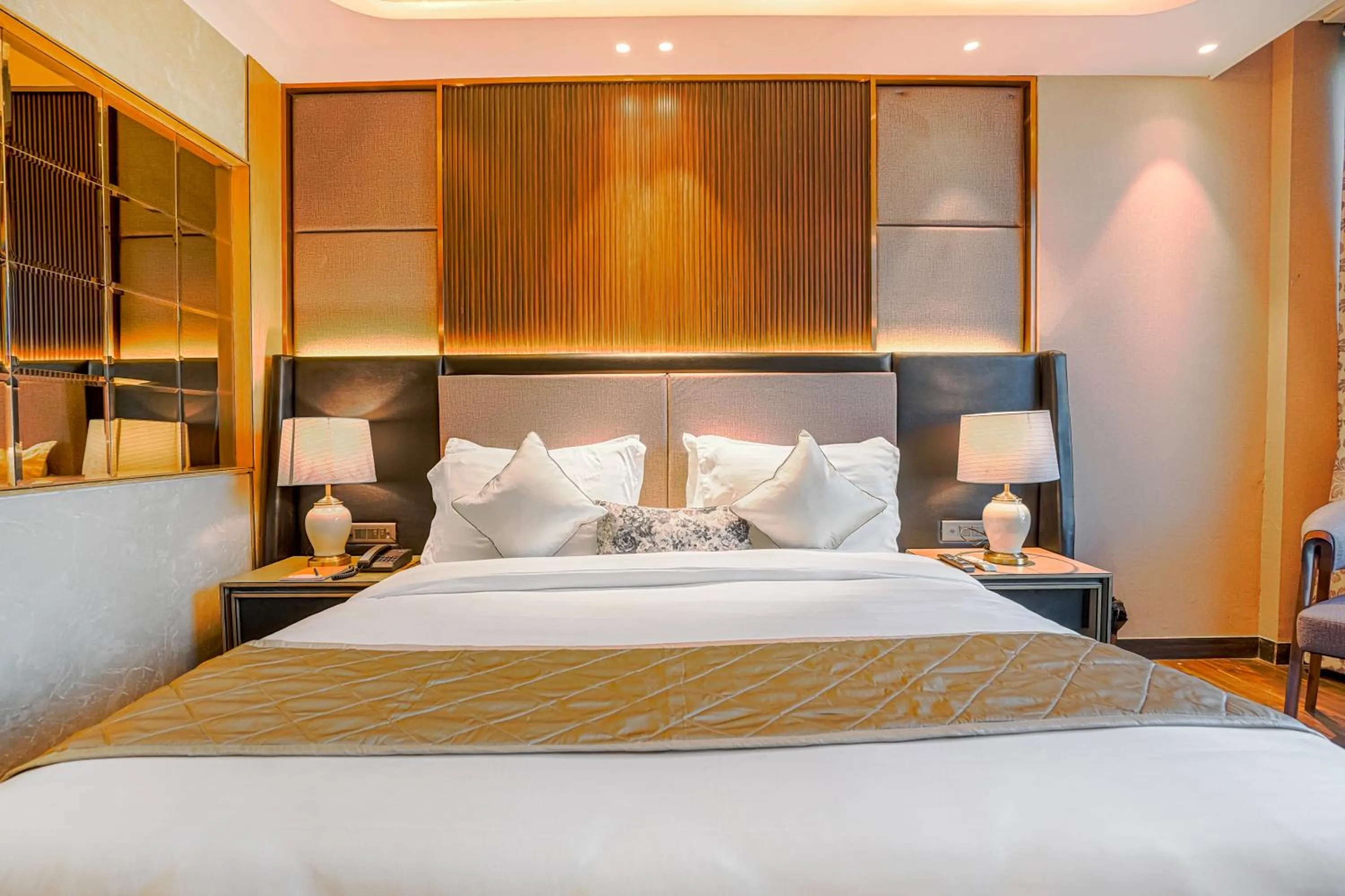 Bed in Hotel Levelup Signature