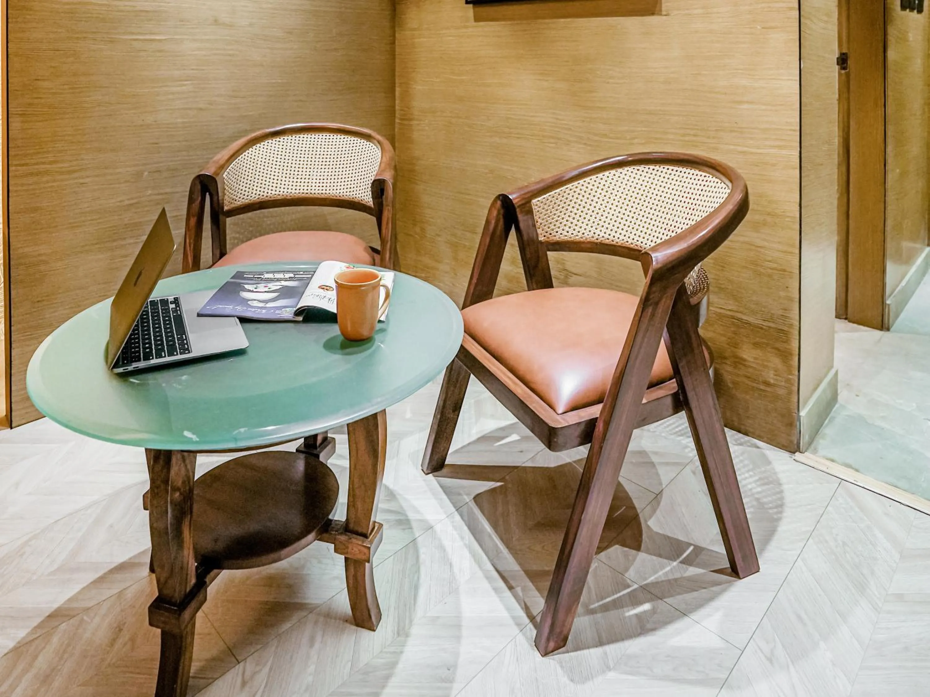 Seating area in Hotel Levelup Signature